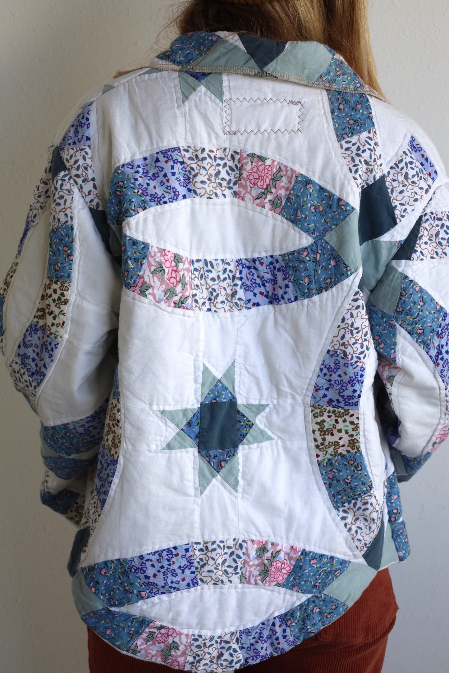 Blue Wedding Ring Quilt Coat