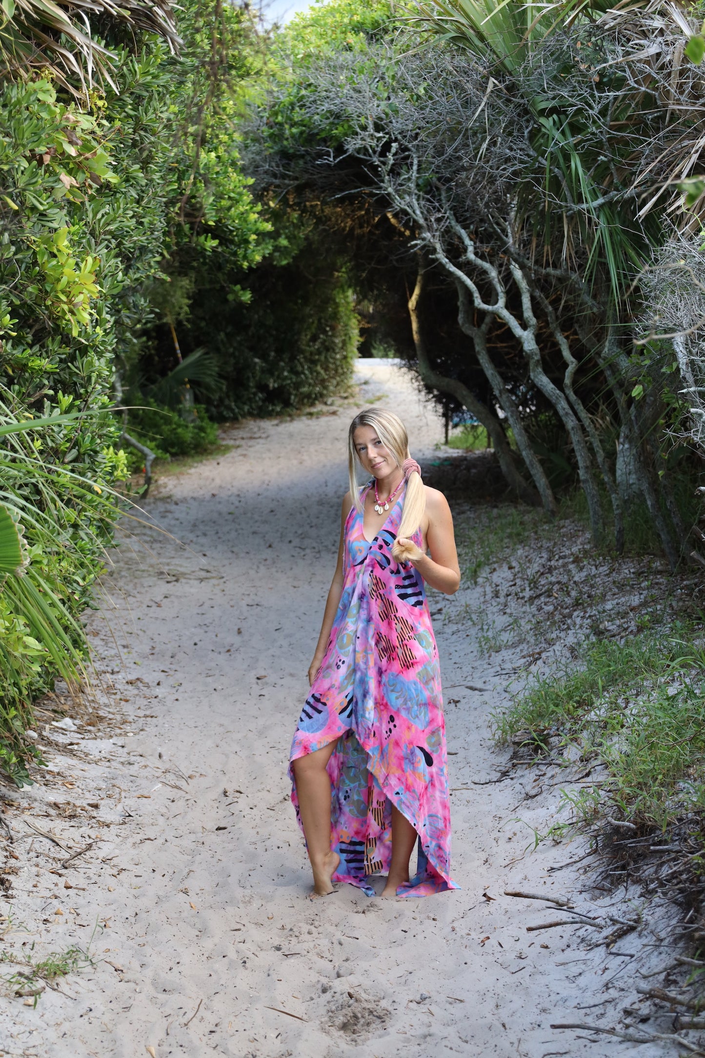 Pink Halter Dress