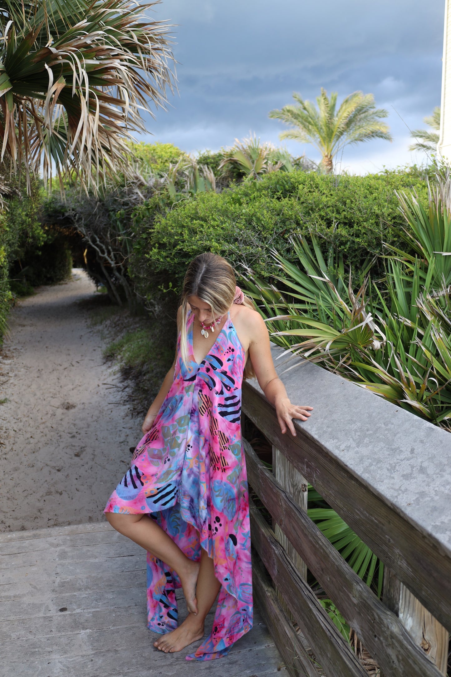 Pink Halter Dress