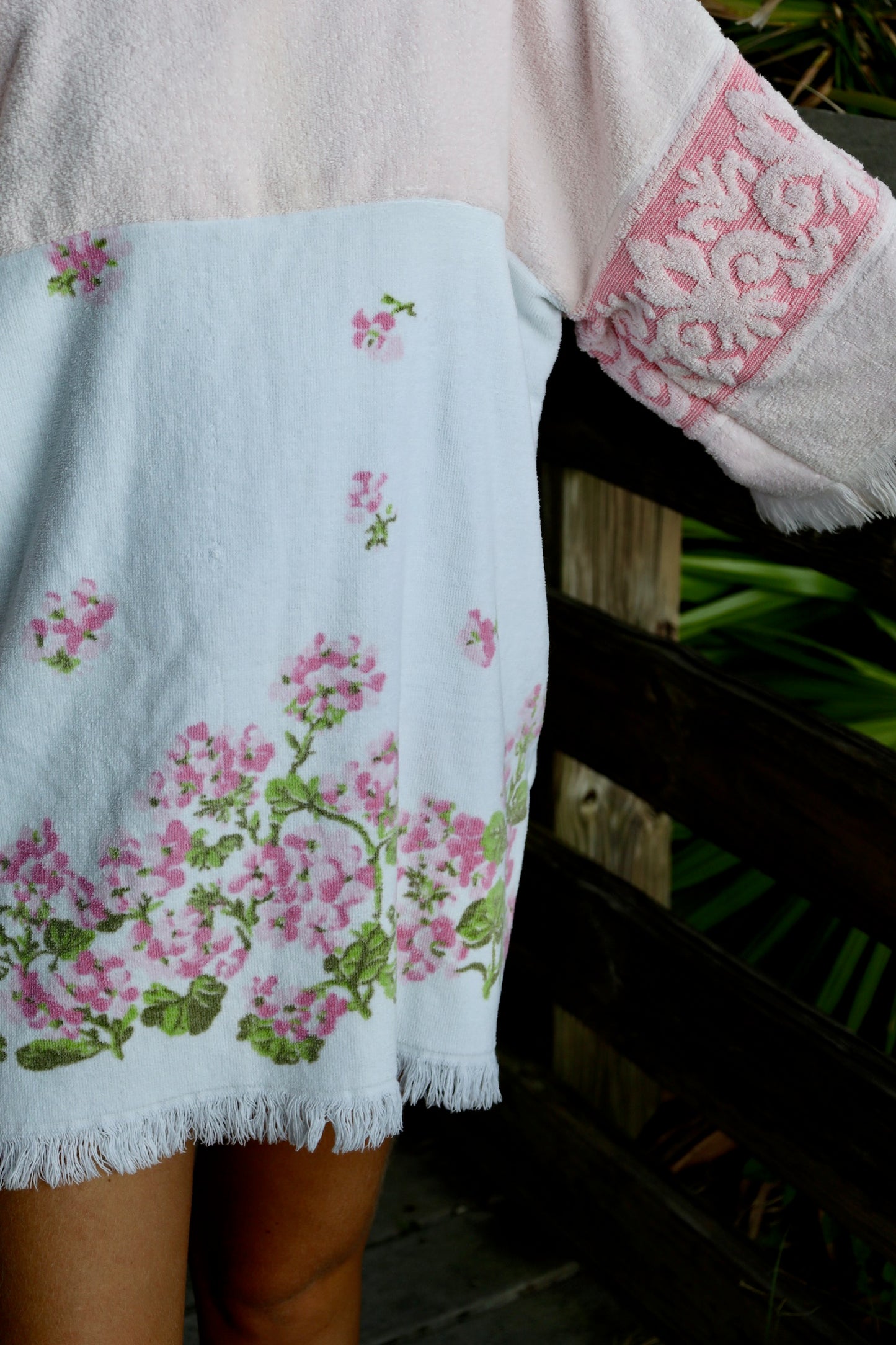 Light Pink Floral Towel Dress