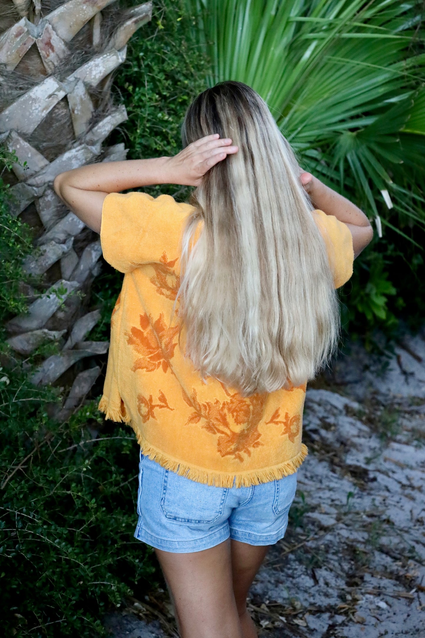 Orange Roses Towel Top