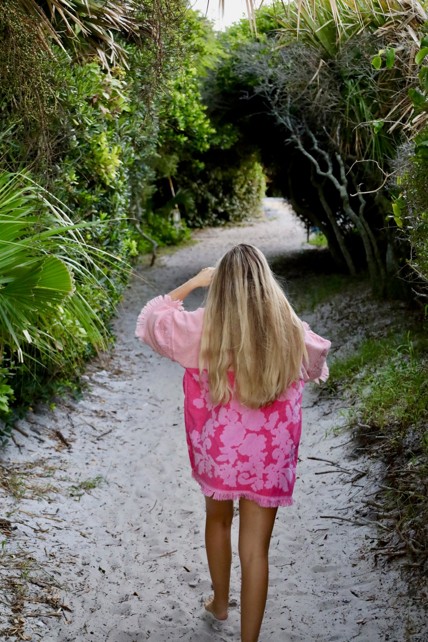 Pink Floral Towel Dress