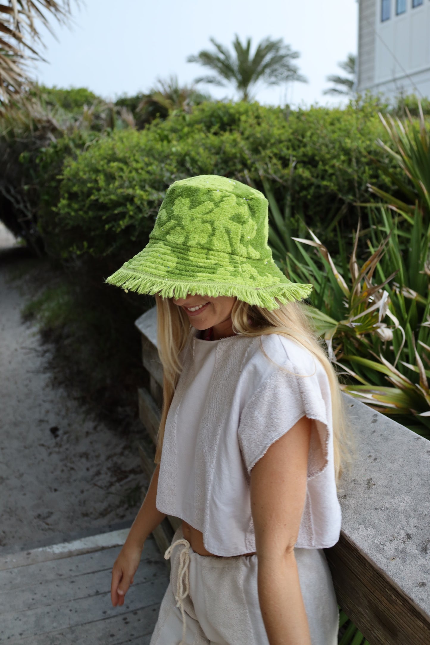 Green Towel Bucket Hat