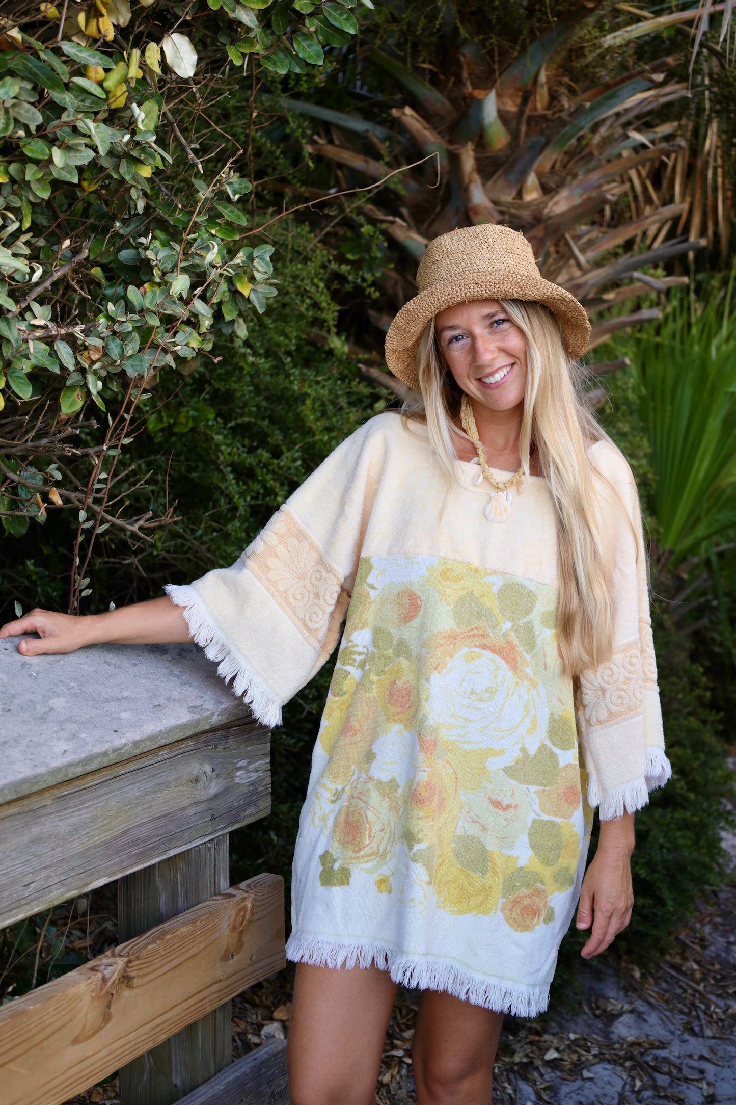 Buttercream Floral Towel Dress