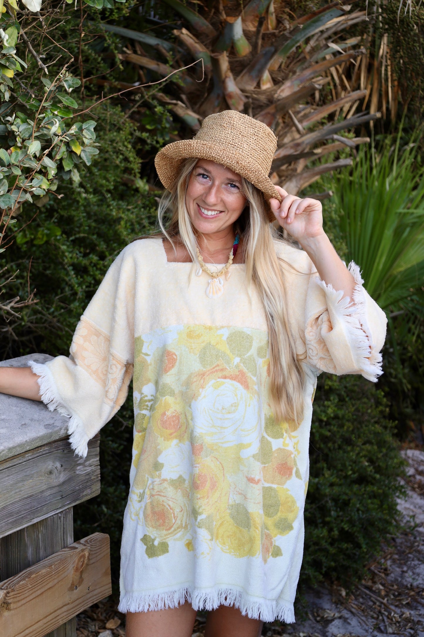 Buttercream Floral Towel Dress