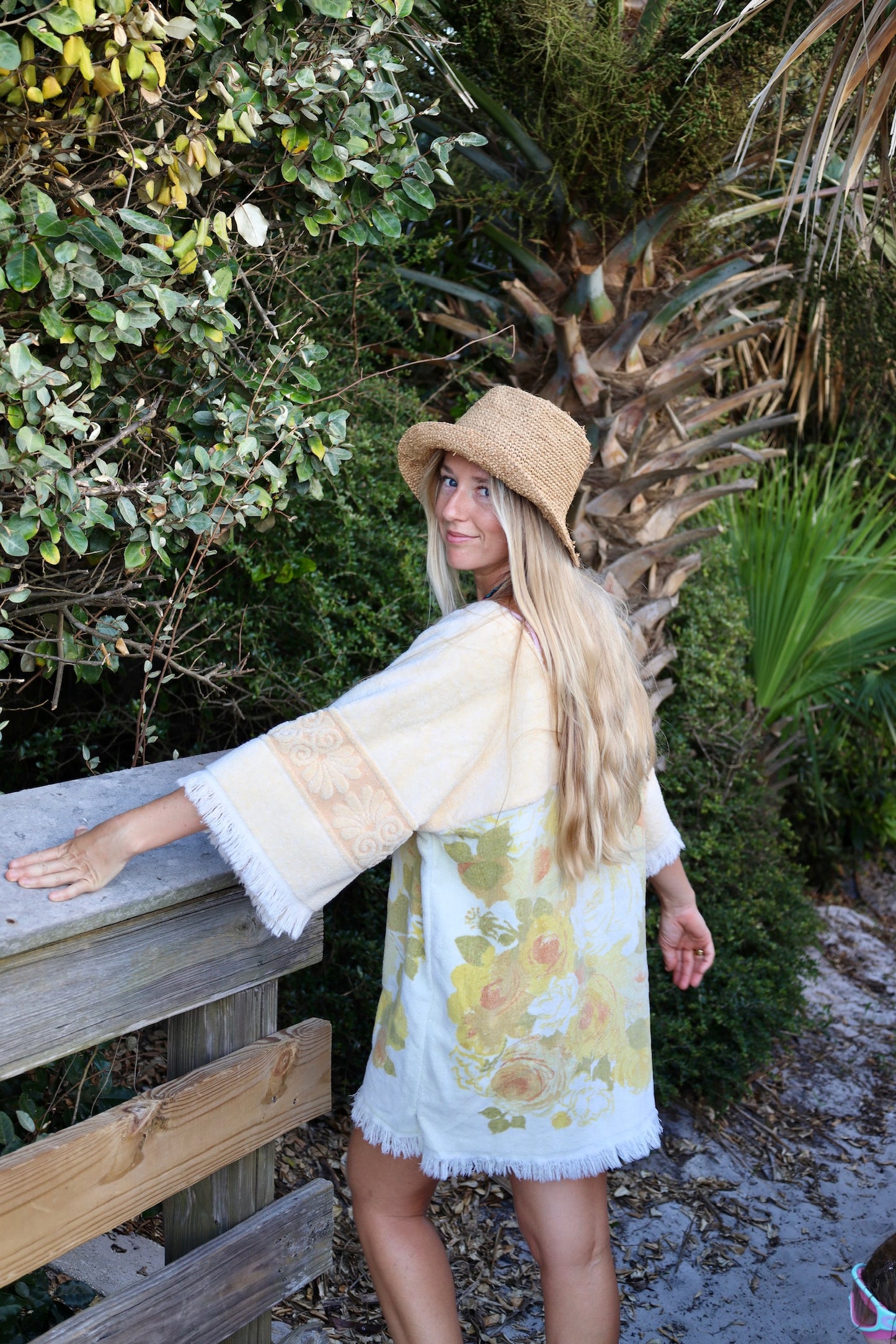 Buttercream Floral Towel Dress