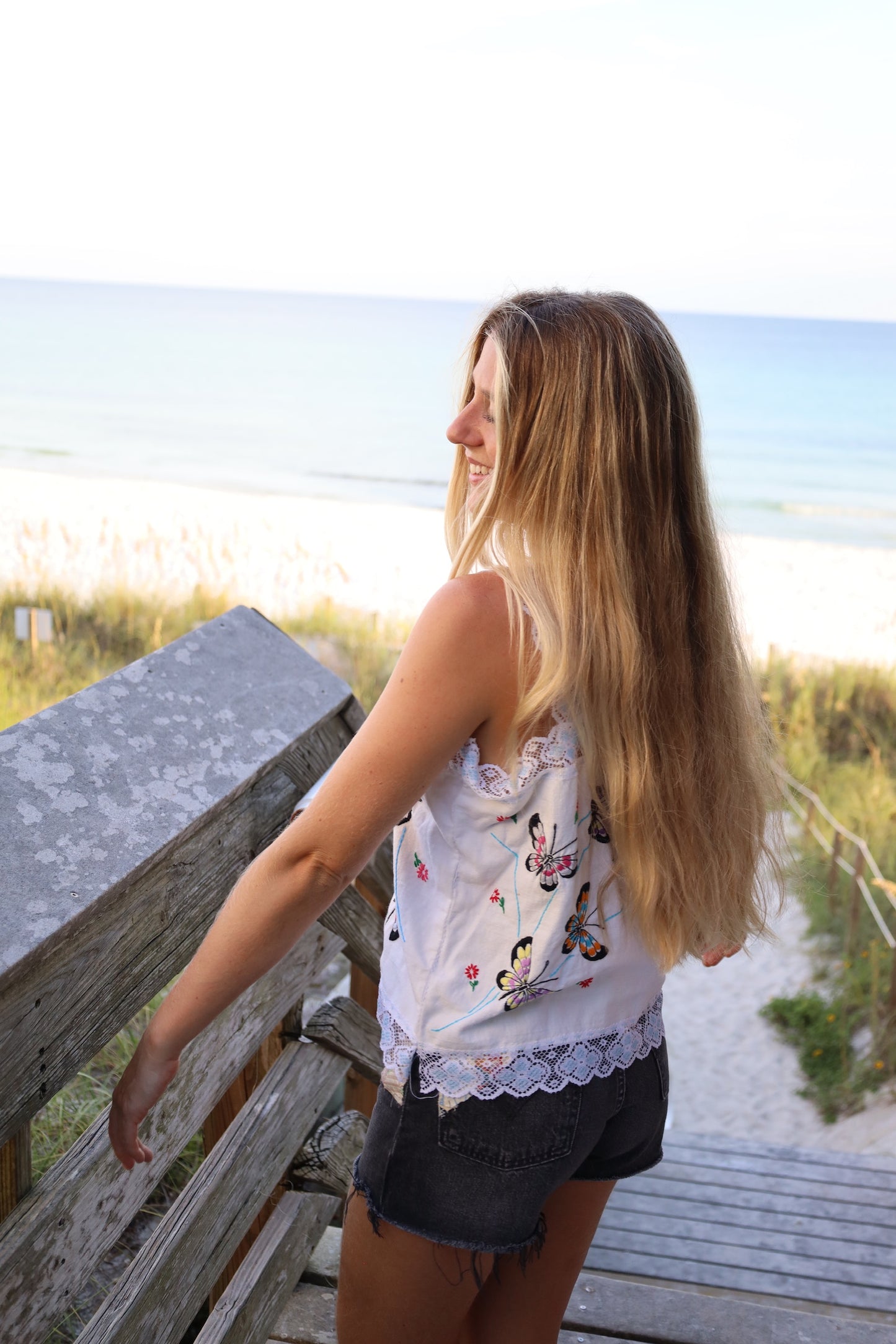 Butterfly Lace Tank