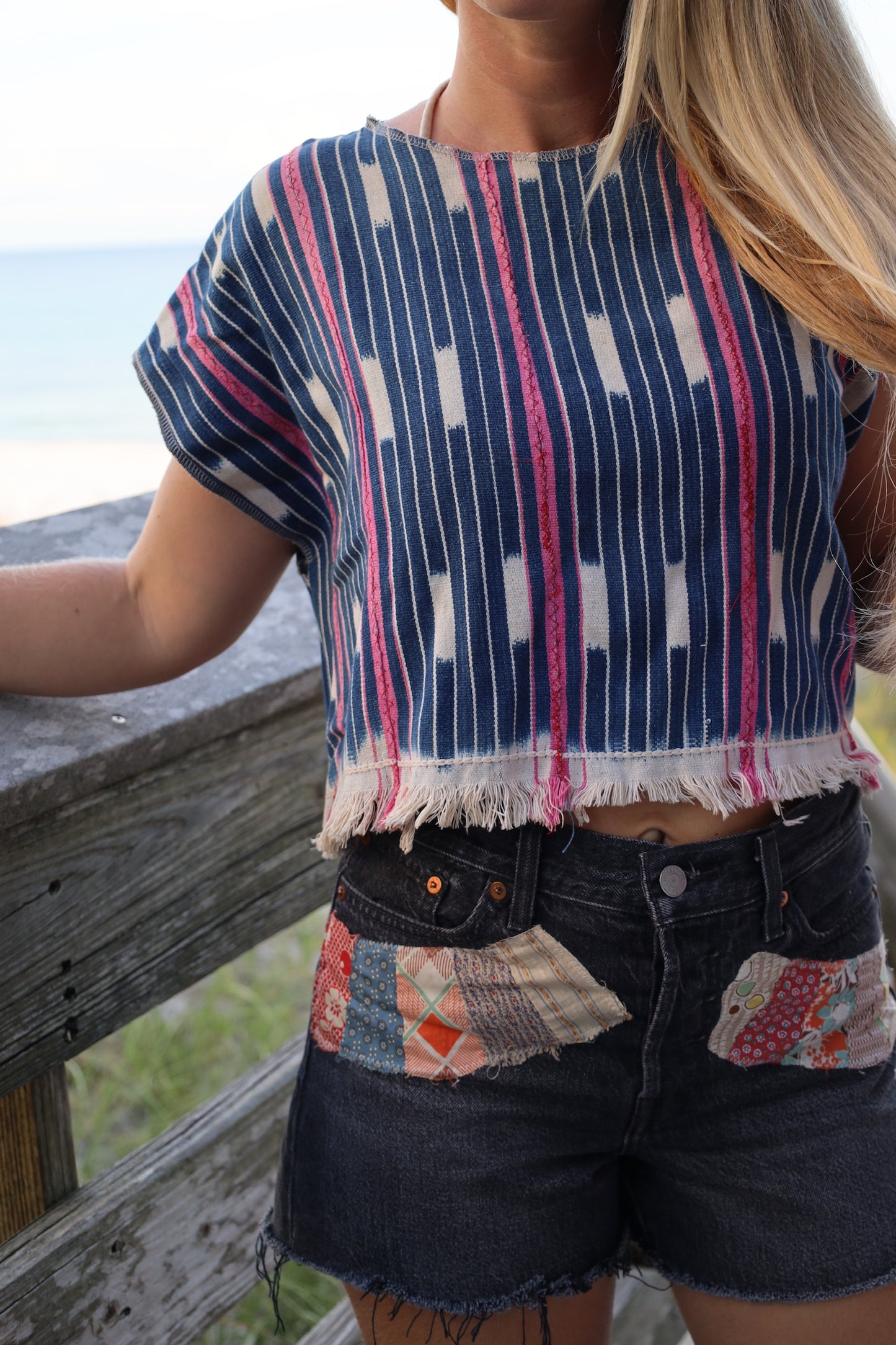 Indigo Crop Top