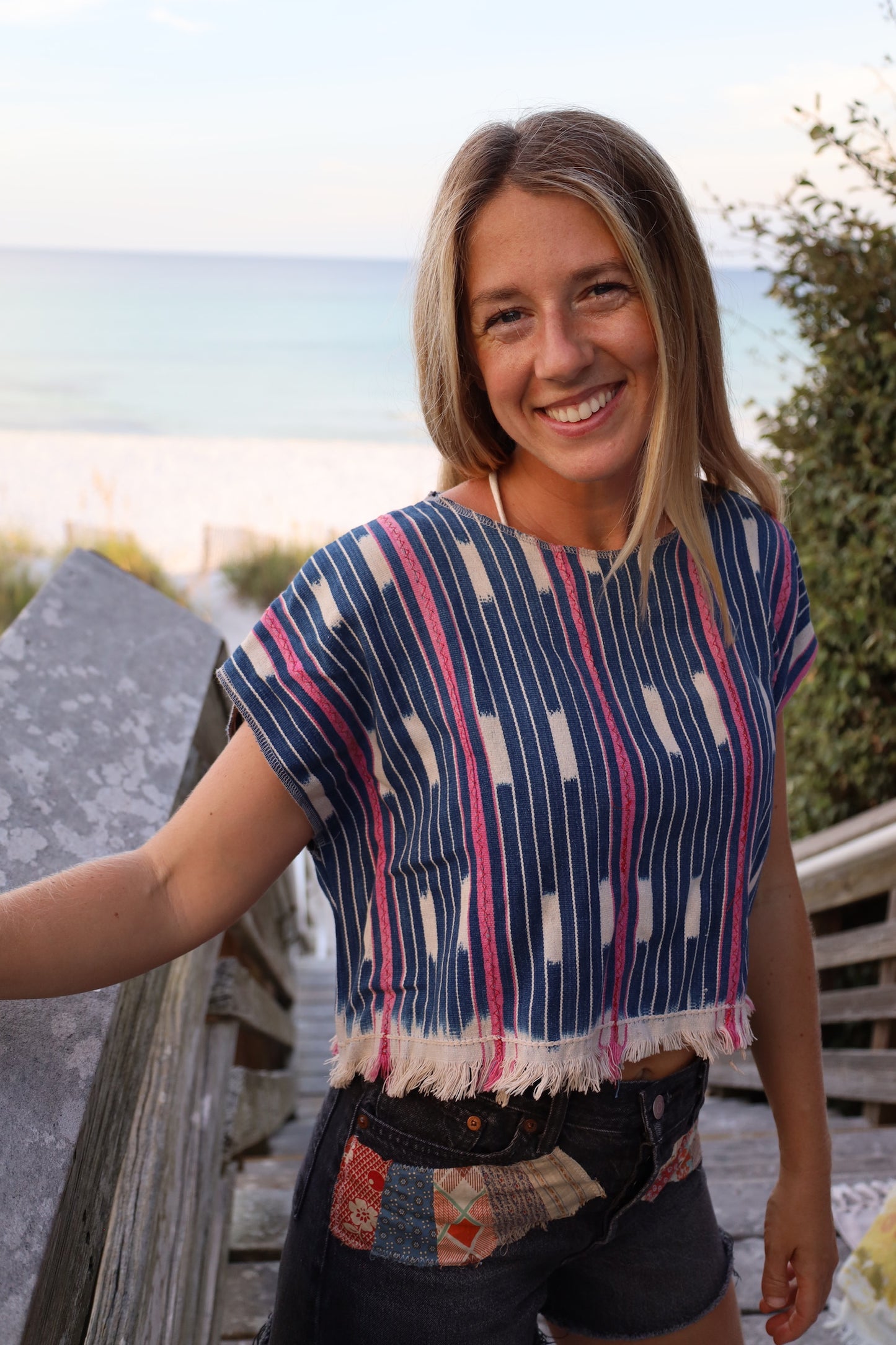Indigo Crop Top