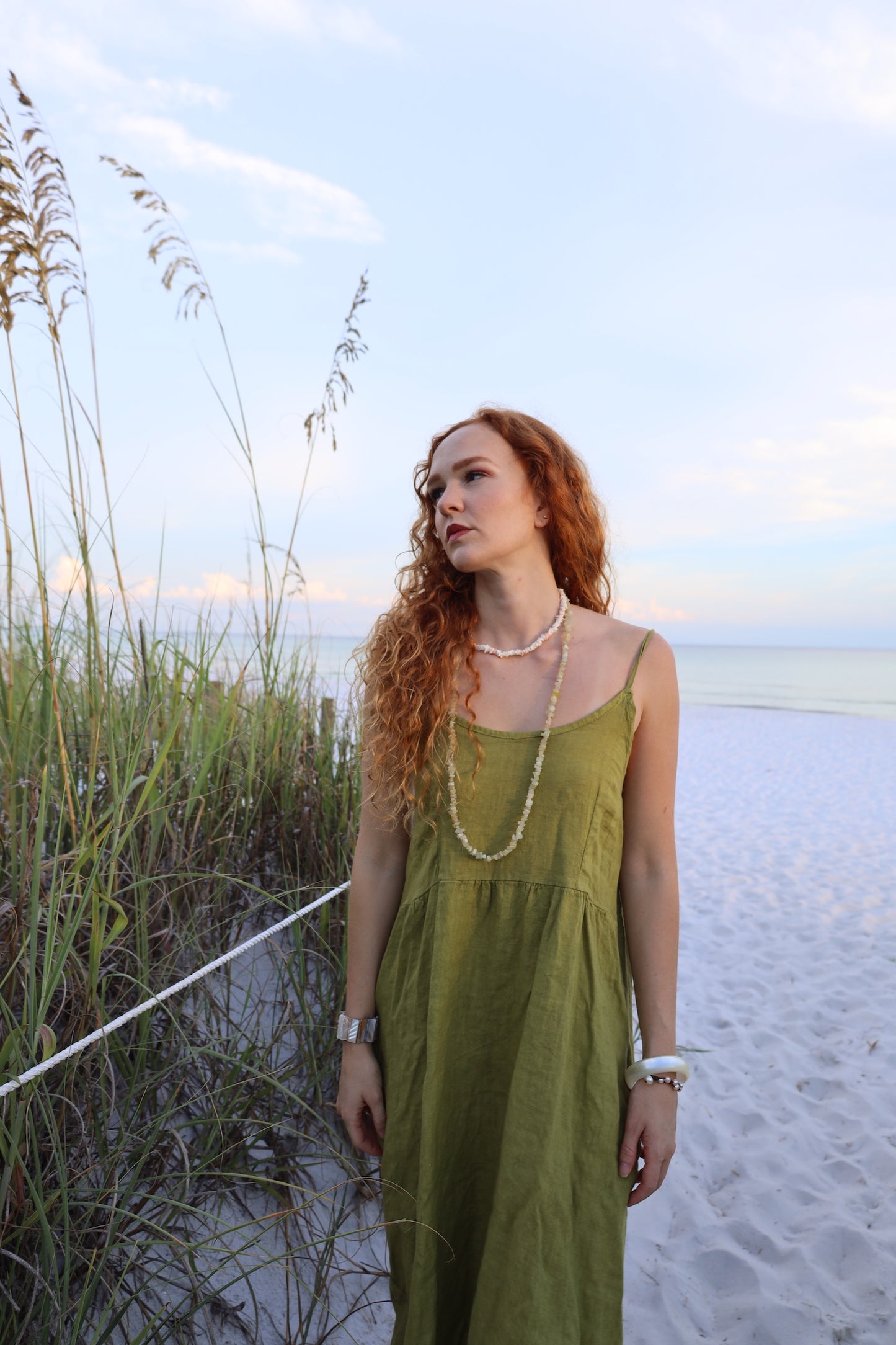 Linen Dress with Pockets
