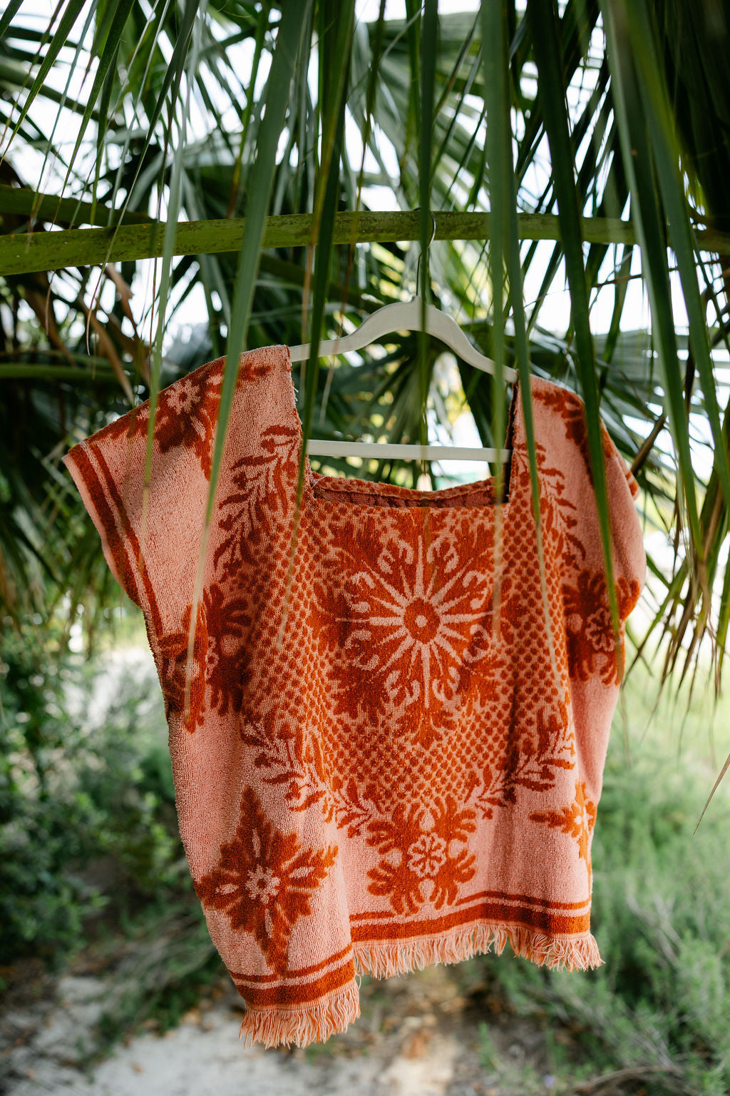 Pink & Orange Medallion Towel Top