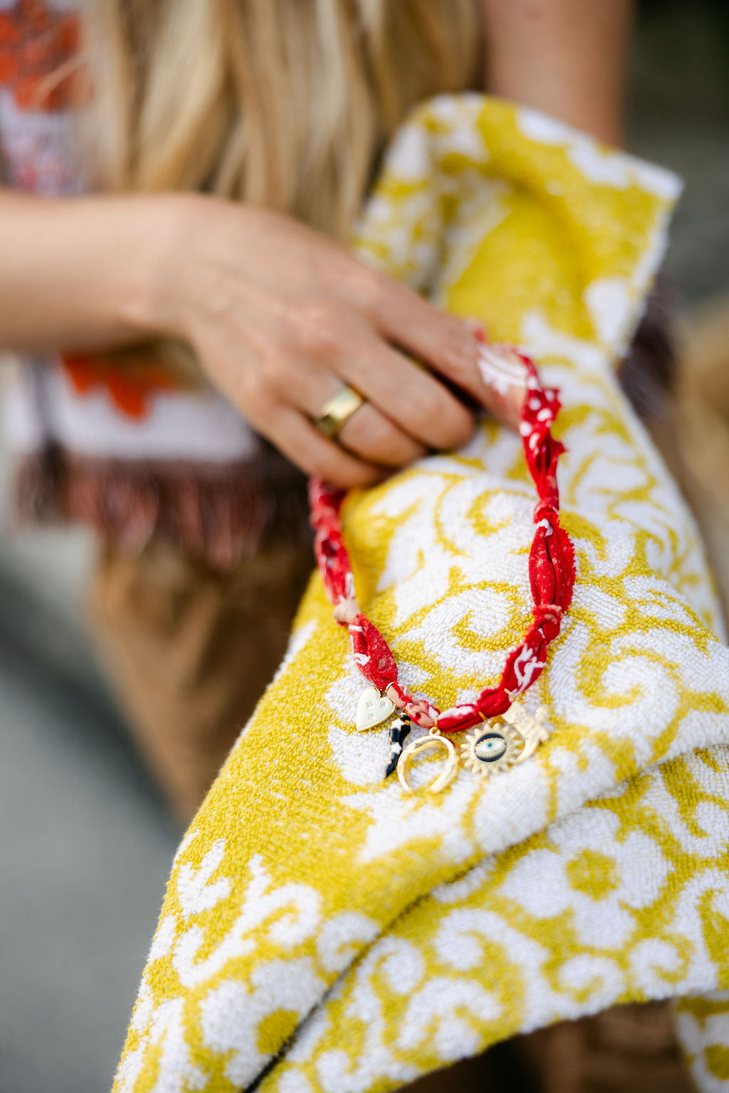 Bandana Charm Necklace