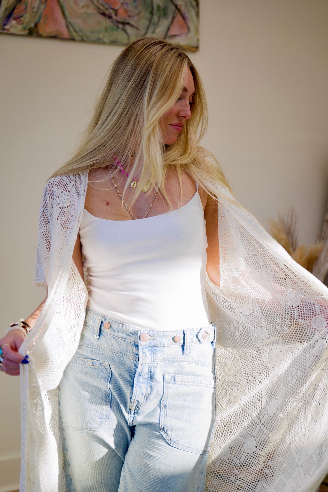 White Lace Kimono