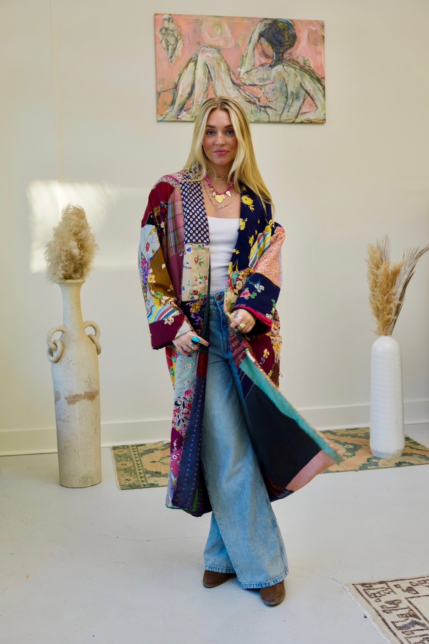 Silk Crazy Long Kimono