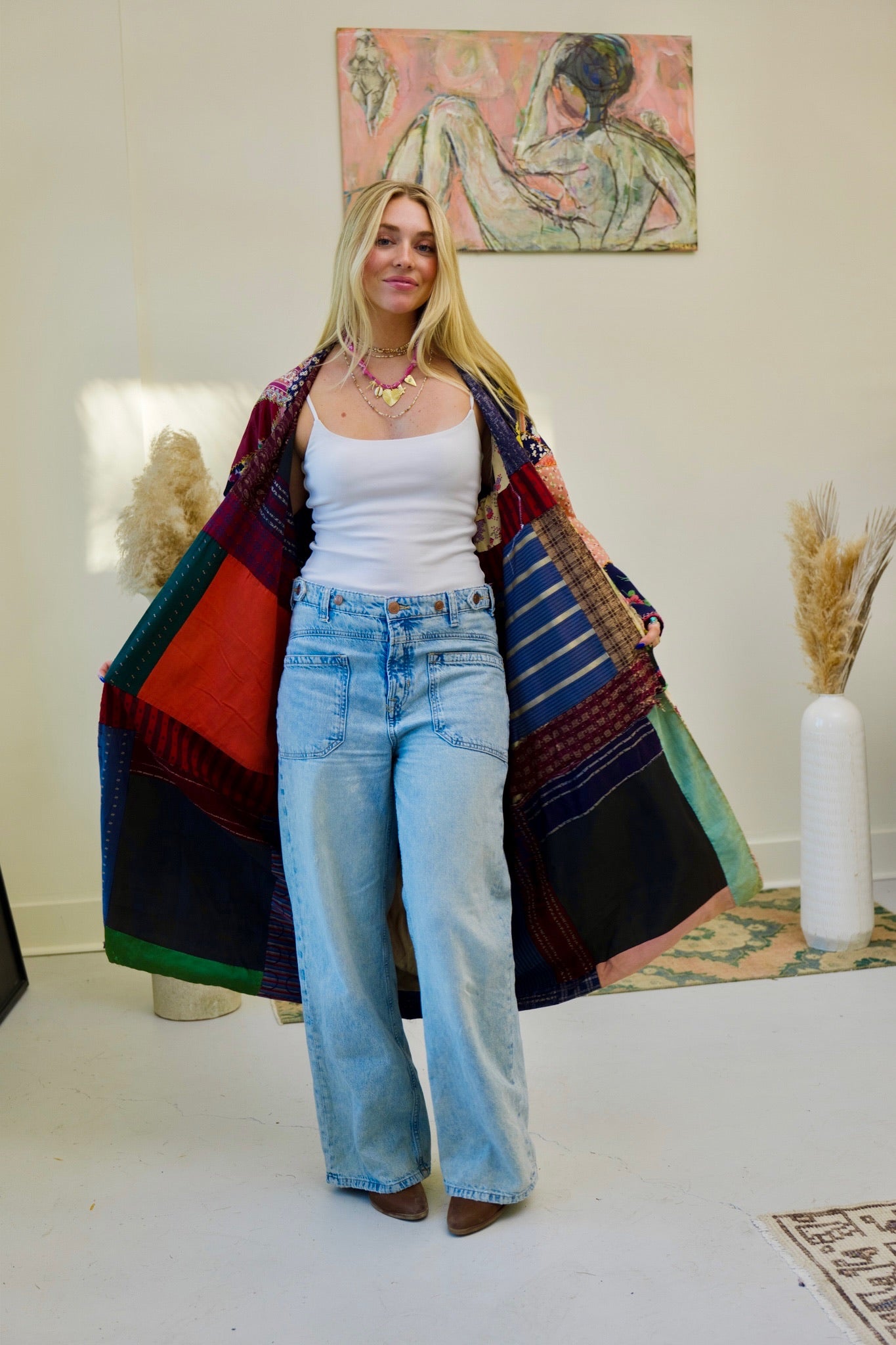 Silk Crazy Long Kimono