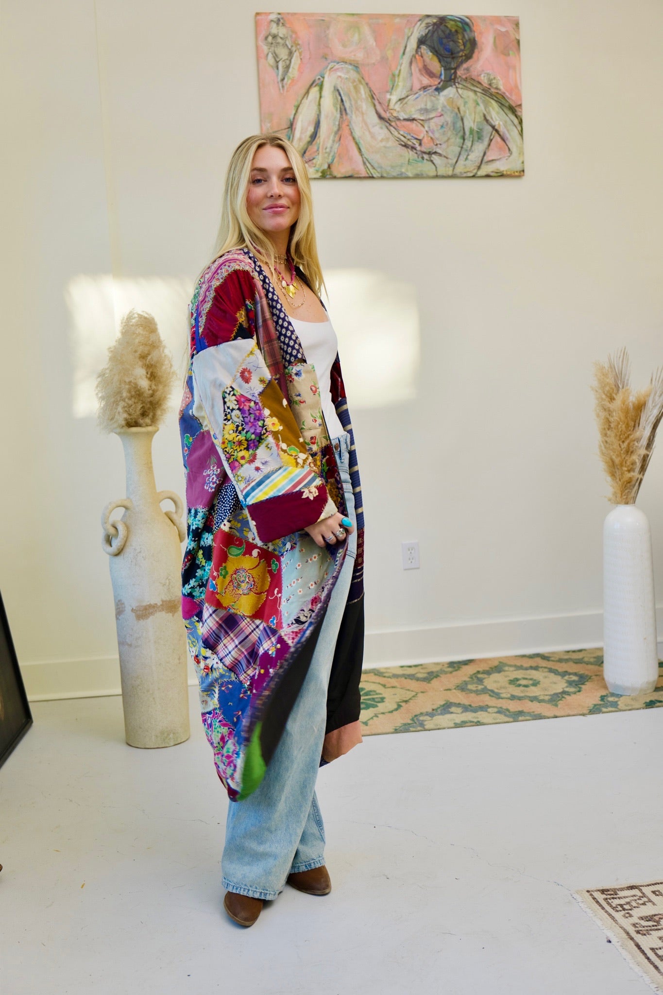 Silk Crazy Long Kimono