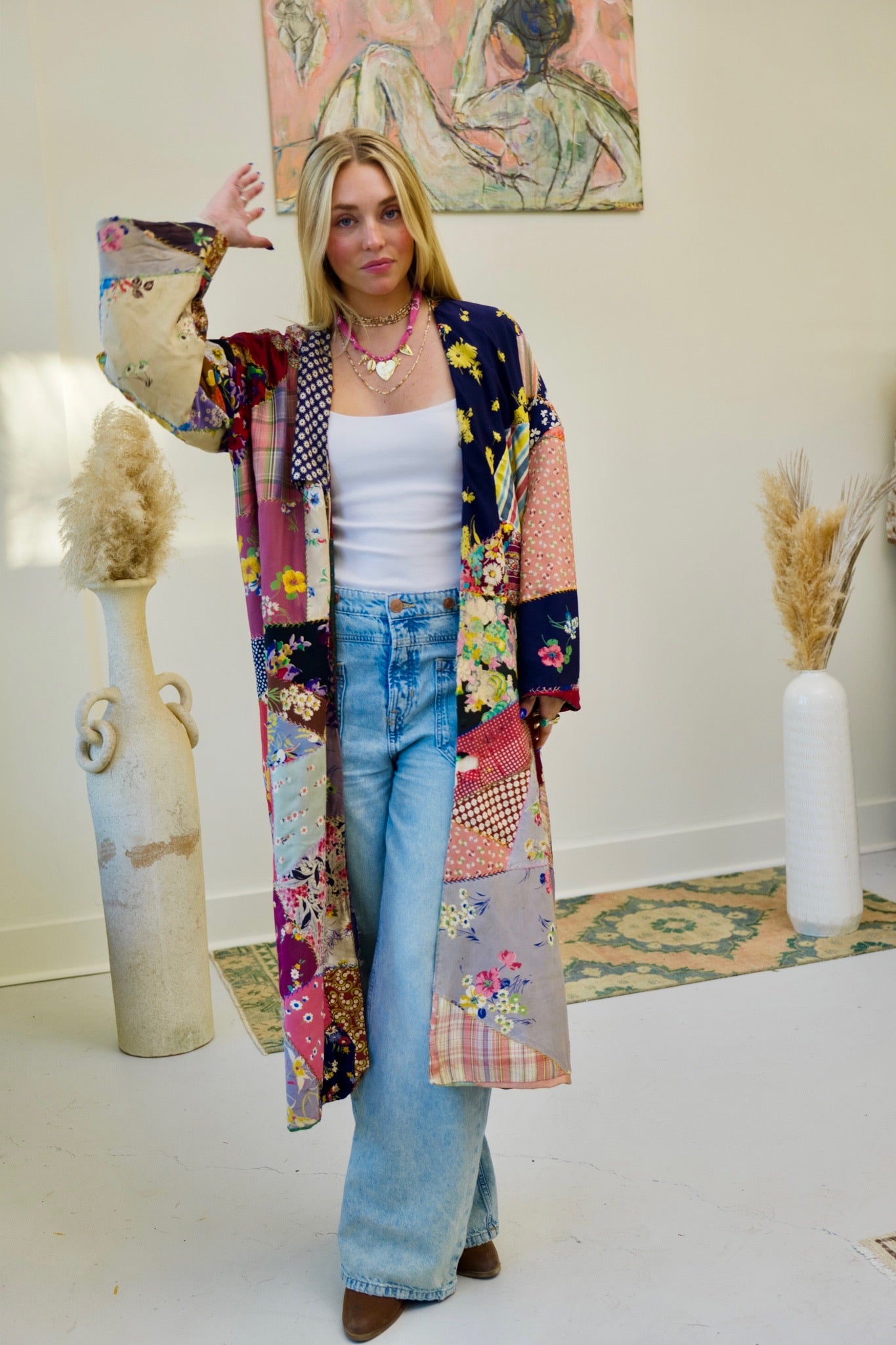 Silk Crazy Long Kimono