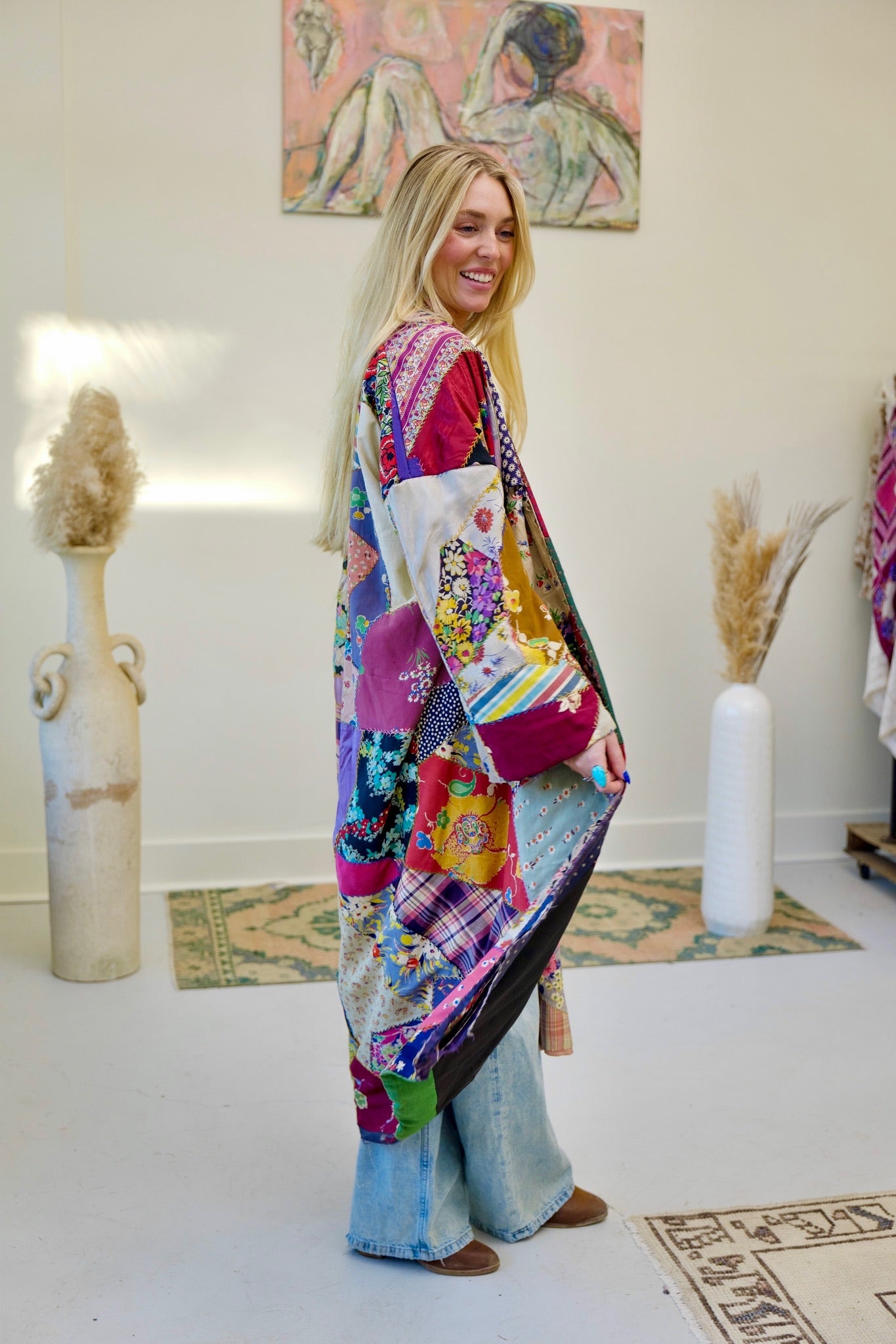 Silk Crazy Long Kimono
