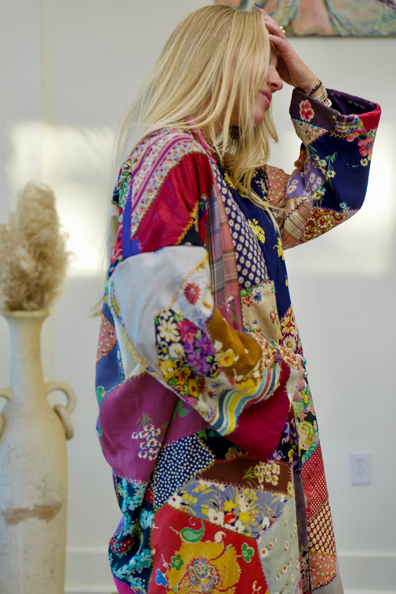 Silk Crazy Long Kimono