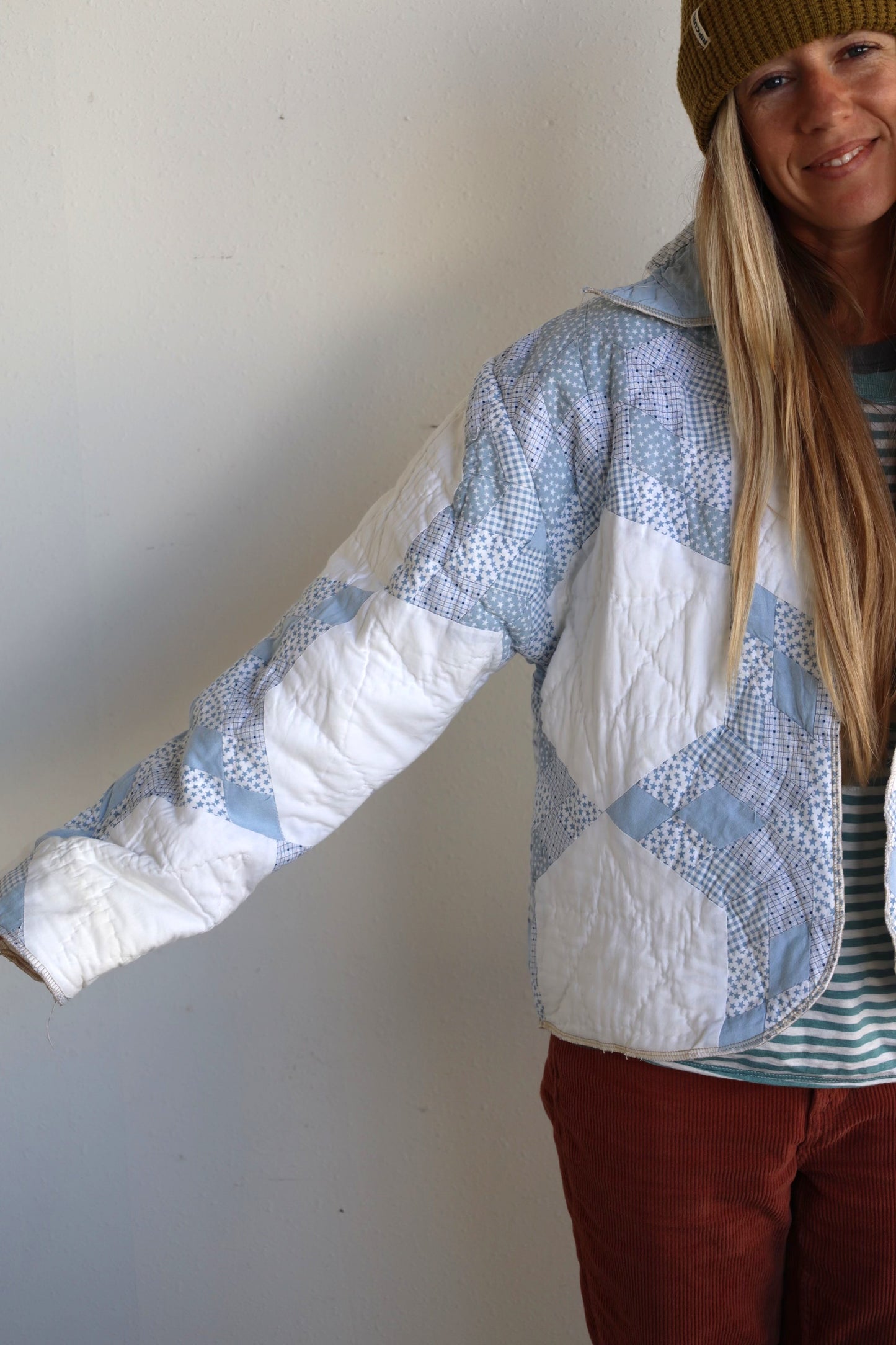 Baby Blue Star Quilt Coat