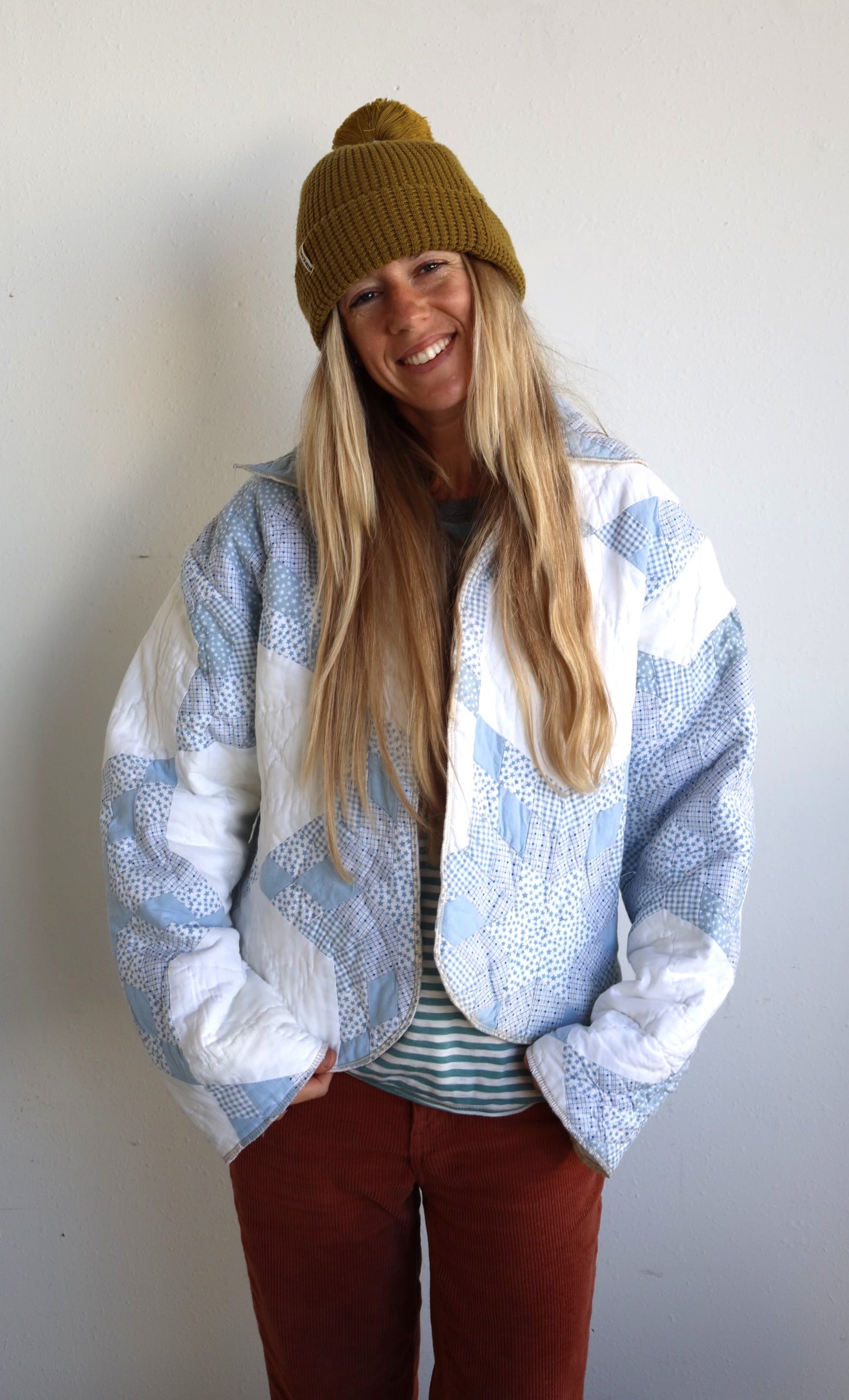 Baby Blue Star Quilt Coat