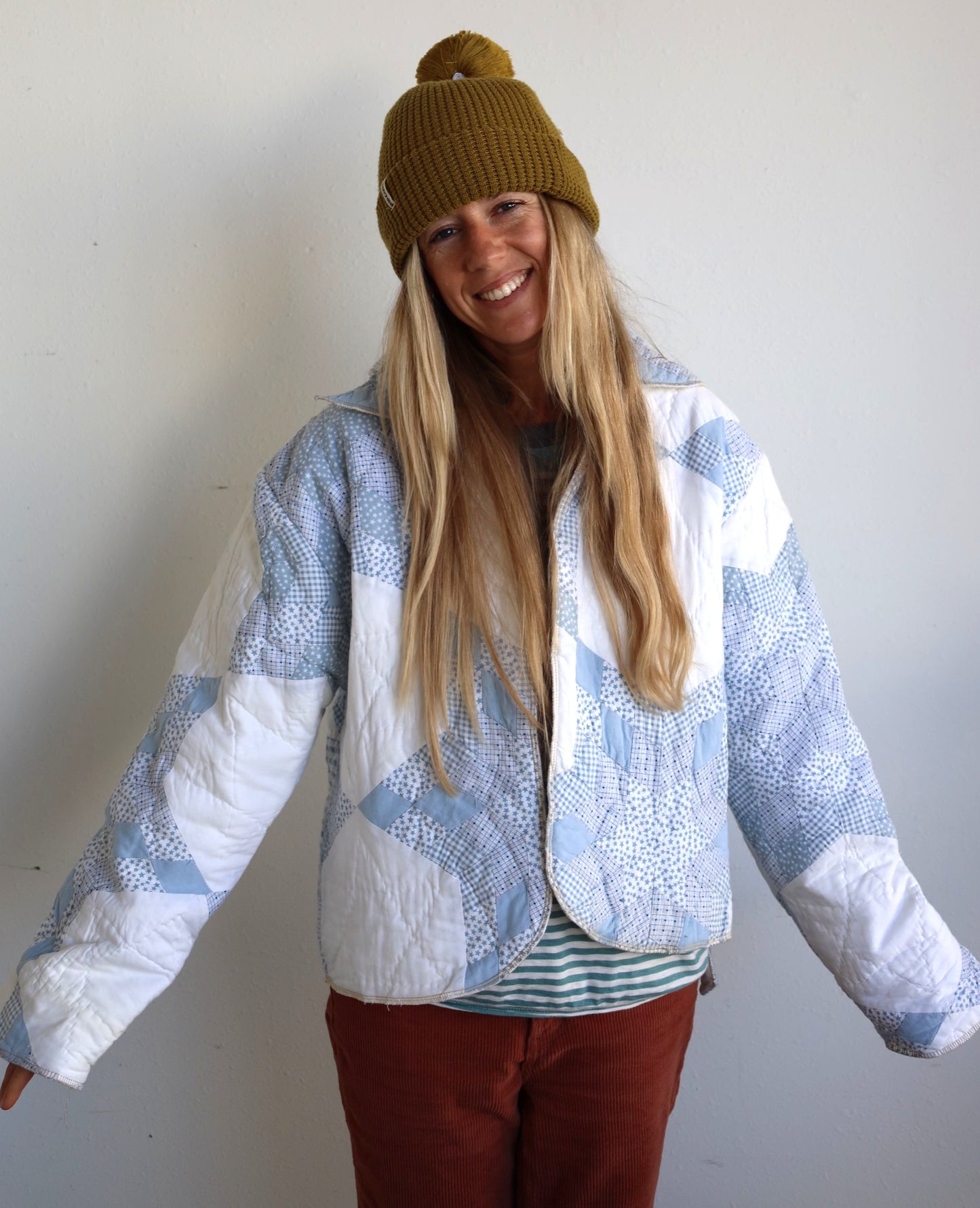 Baby Blue Star Quilt Coat