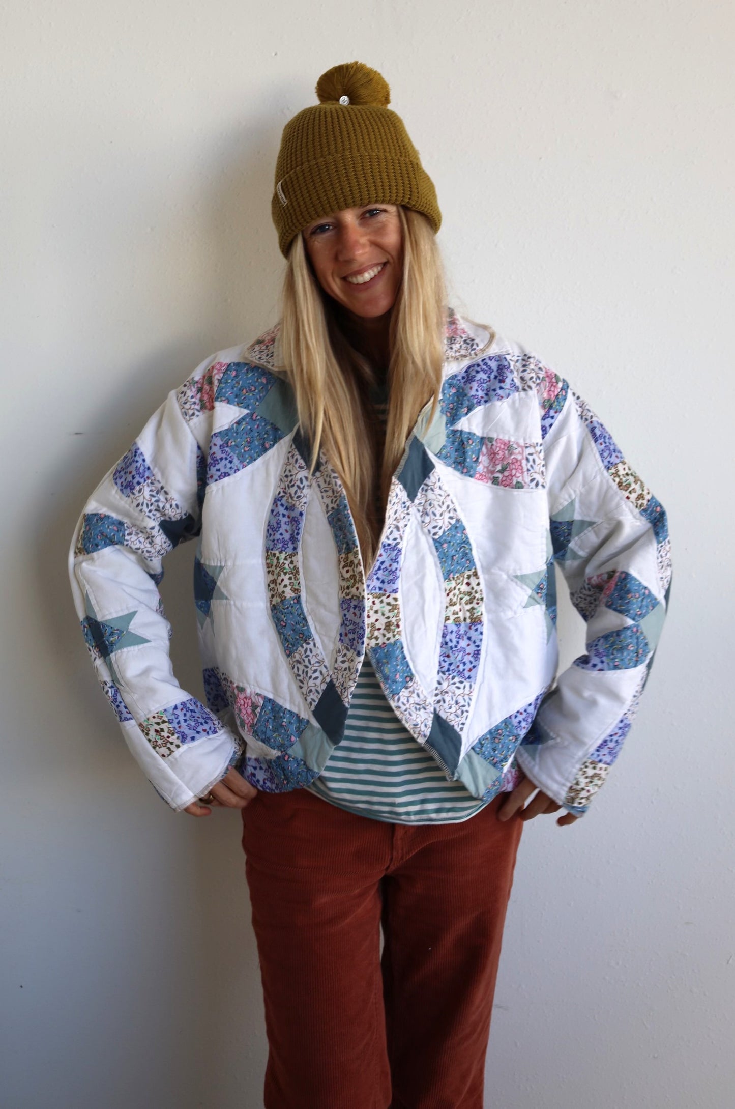 Blue Wedding Ring Quilt Coat