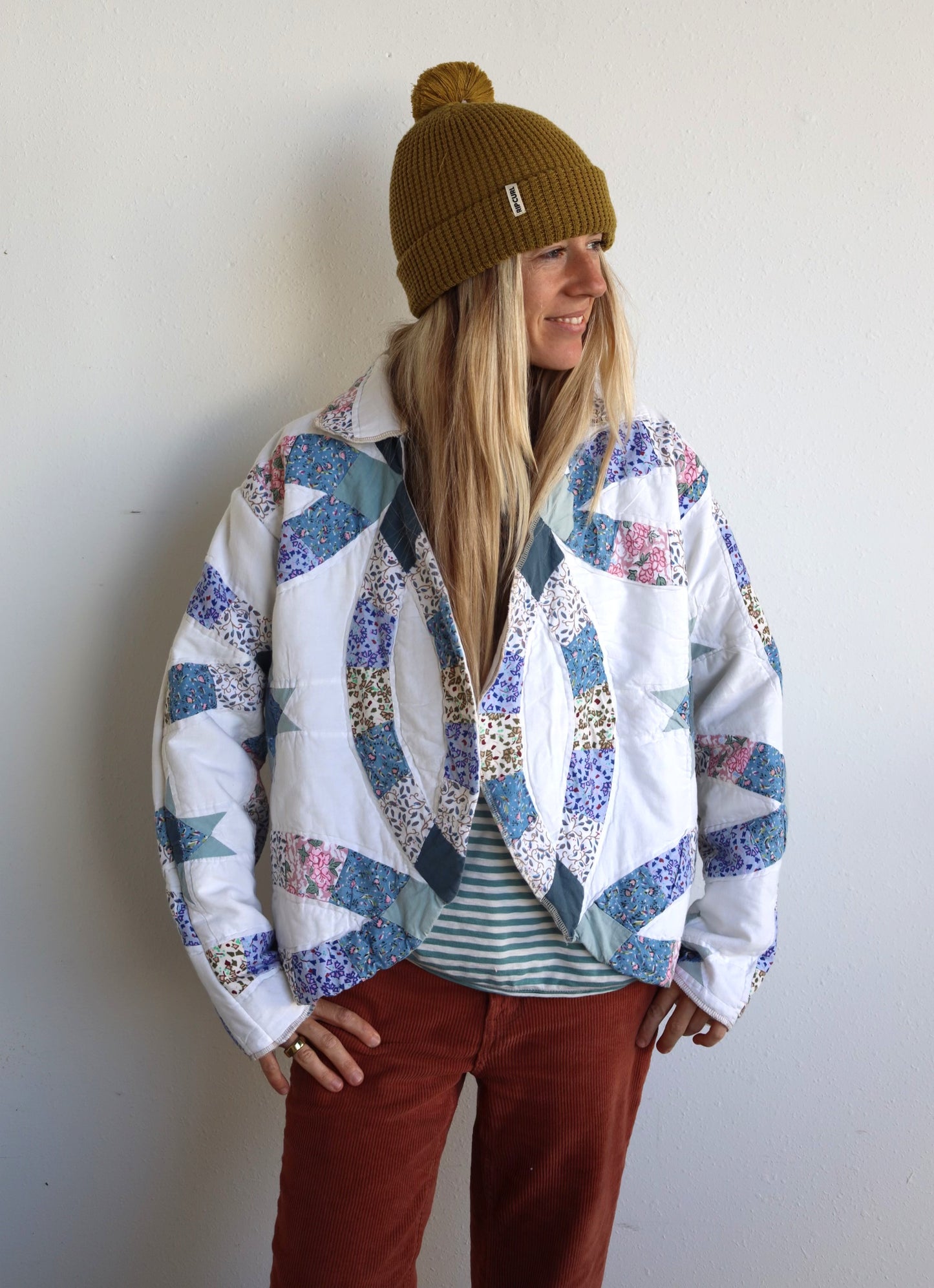 Blue Wedding Ring Quilt Coat