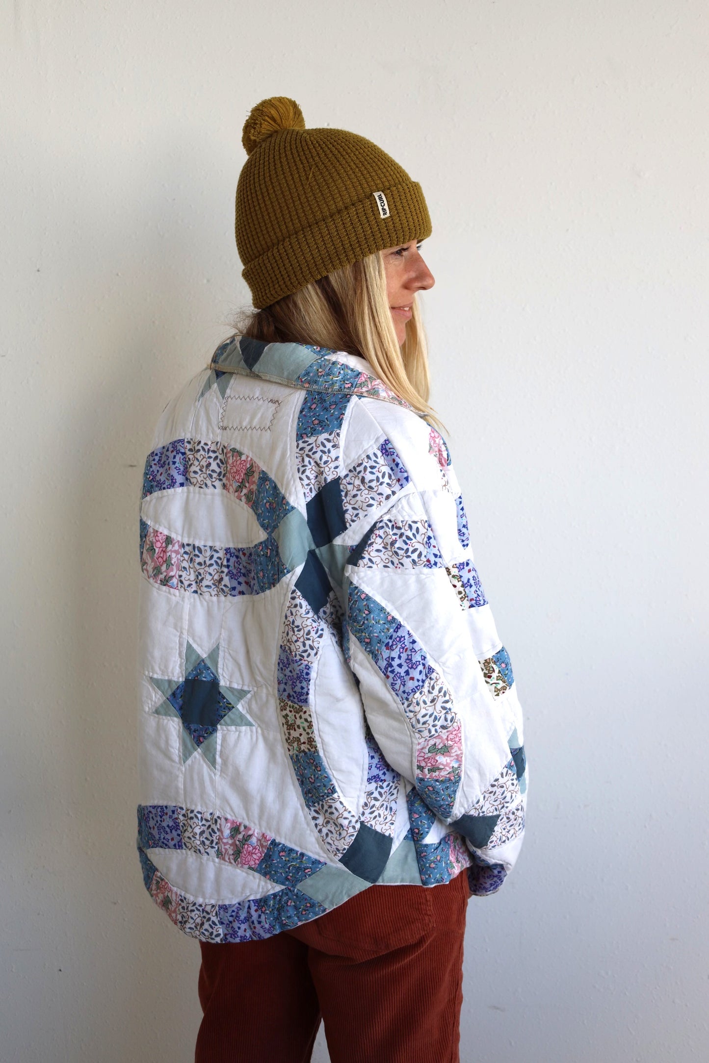 Blue Wedding Ring Quilt Coat