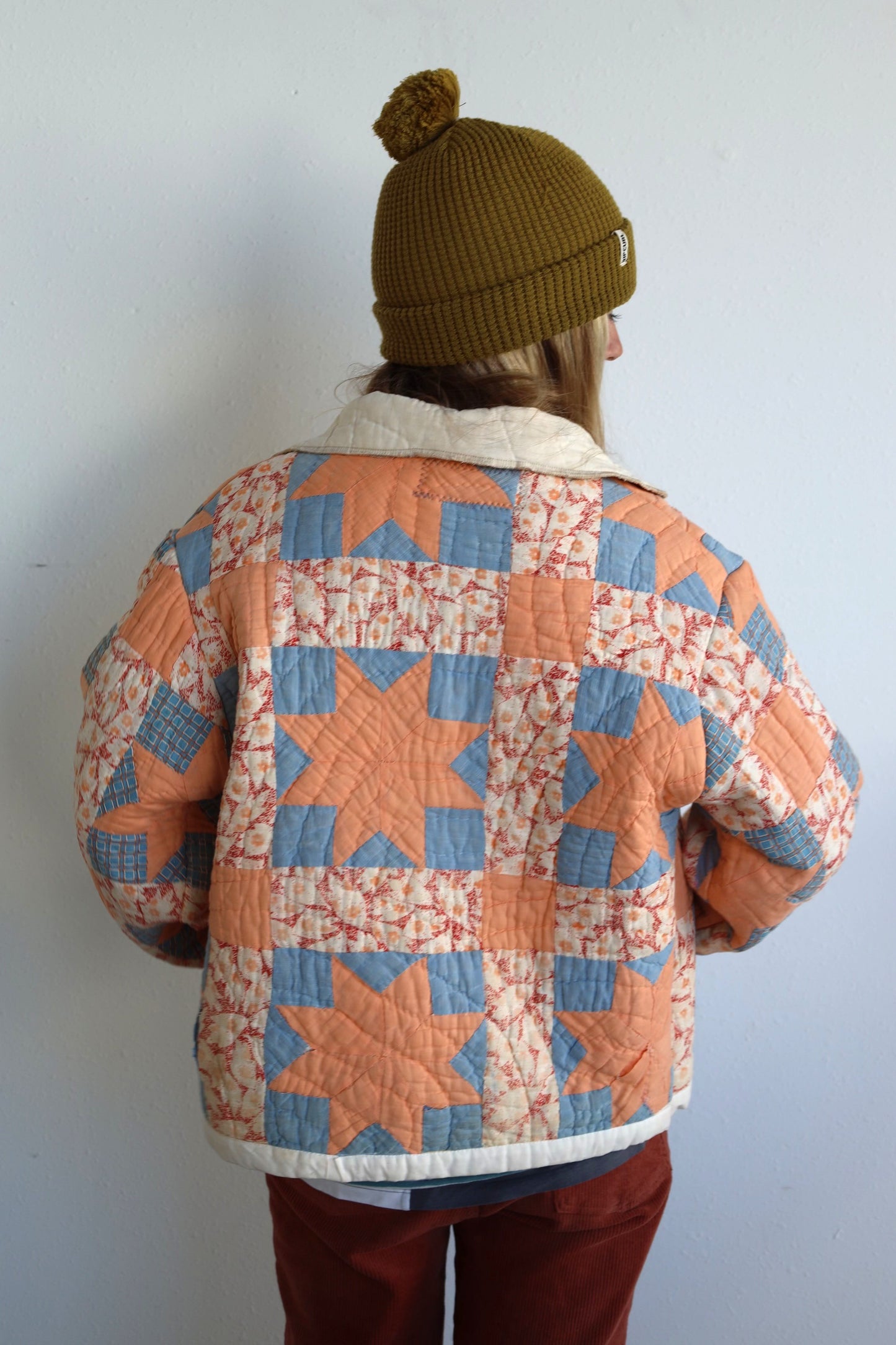 Orange Star Quilt Coat
