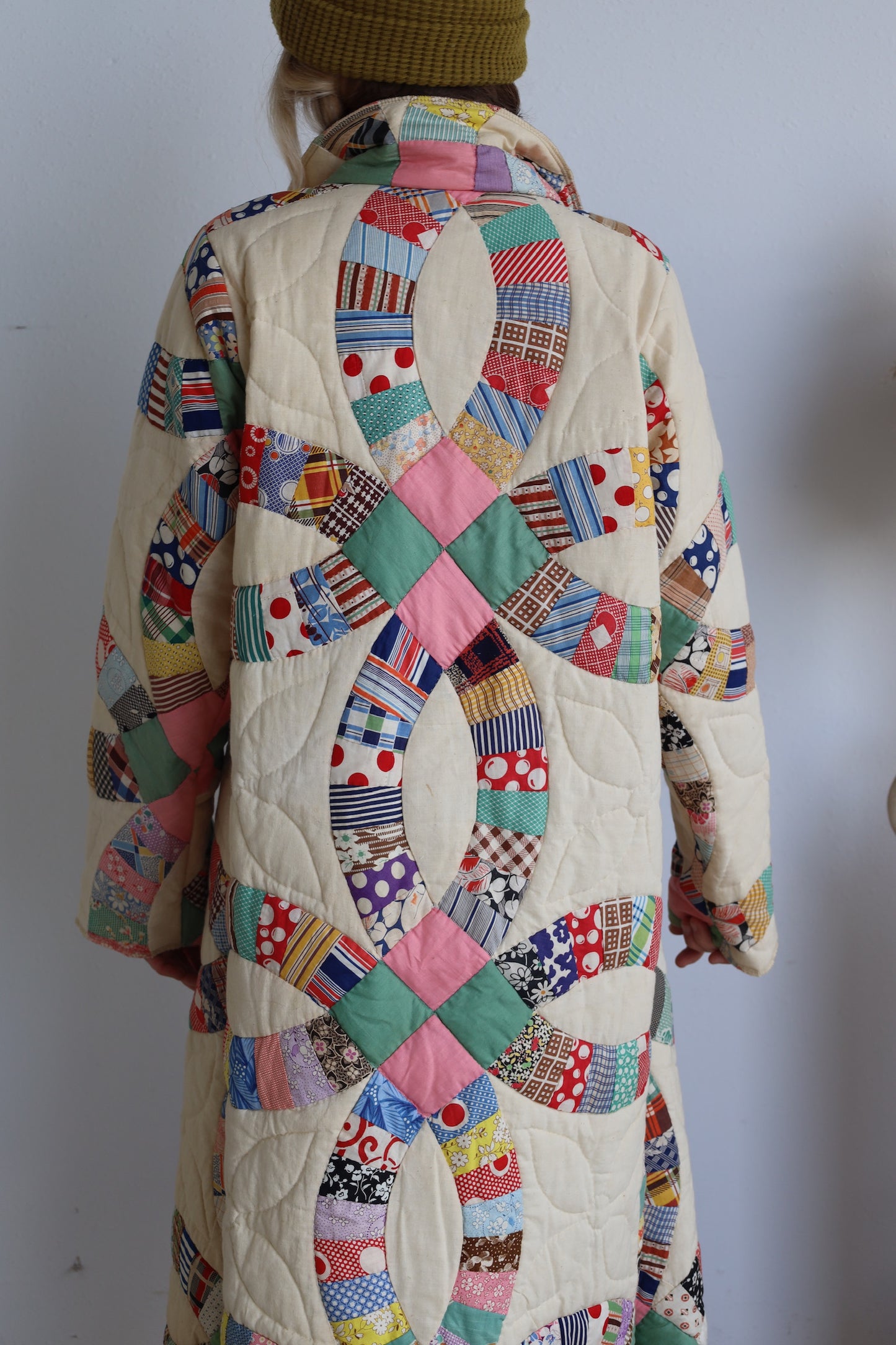 Wedding Ring Quilt Long Coat