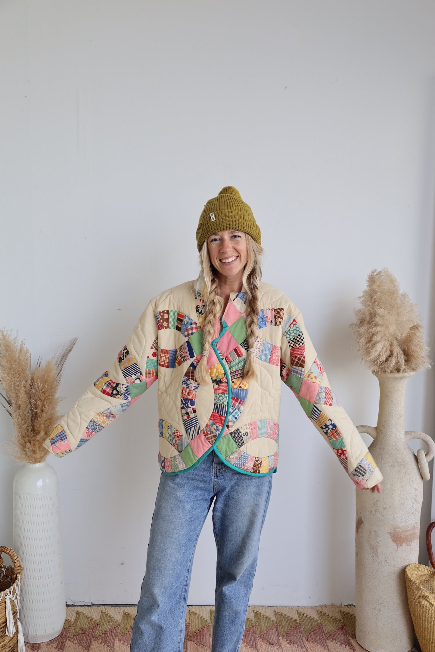 Wedding Ring Quilt Short Coat