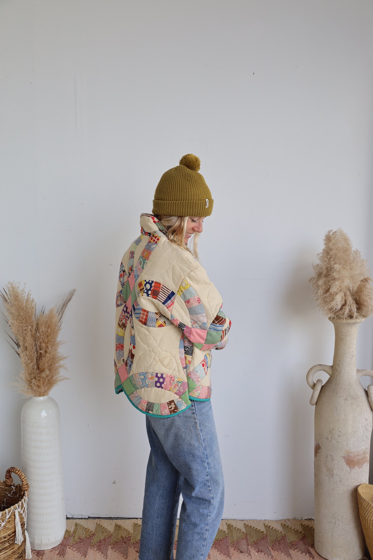 Wedding Ring Quilt Short Coat