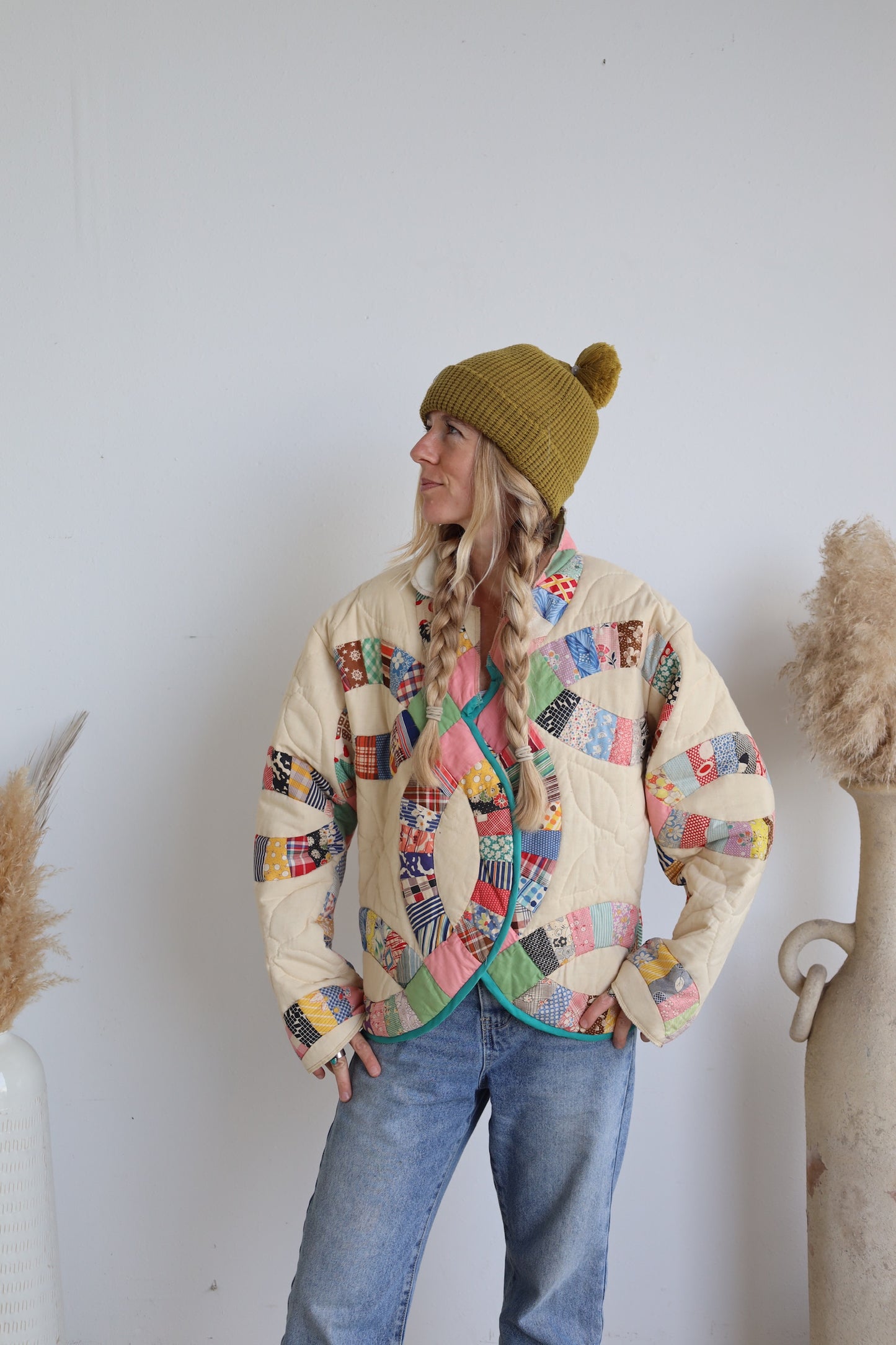Wedding Ring Quilt Short Coat