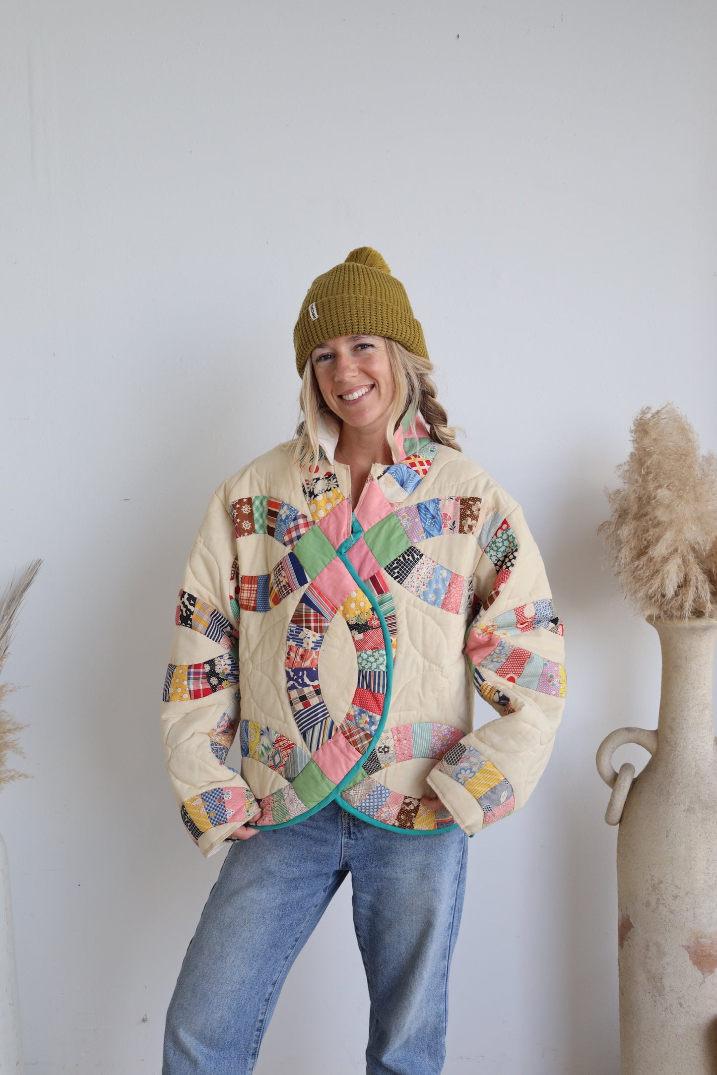 Wedding Ring Quilt Short Coat