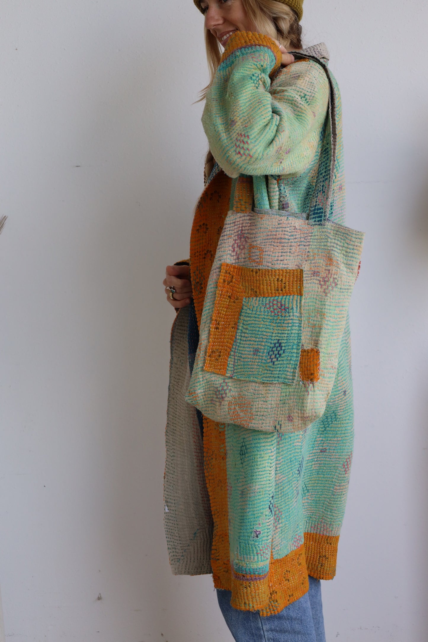 Kantha Quilt Tote Bag