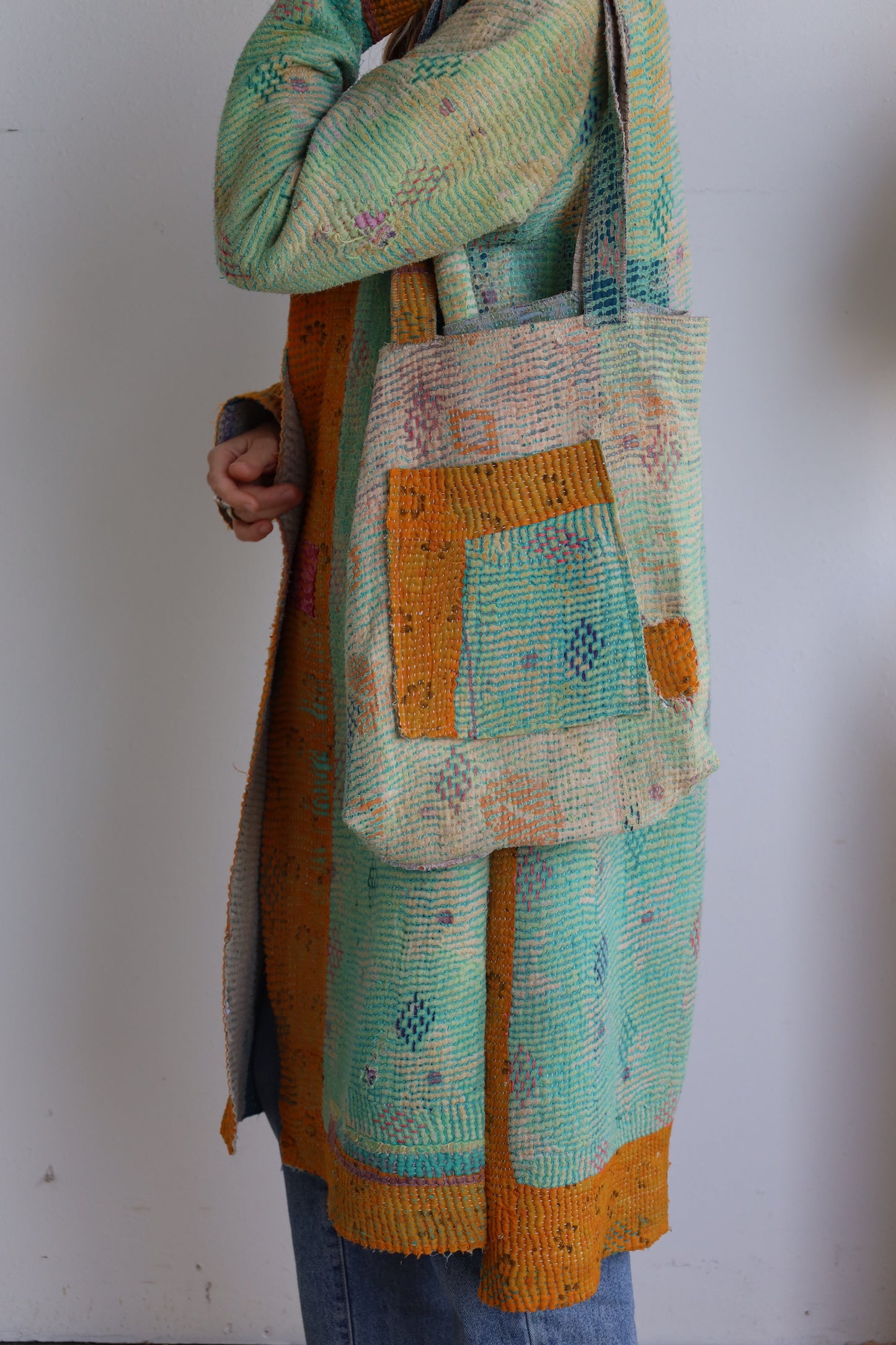 Kantha Quilt Tote Bag