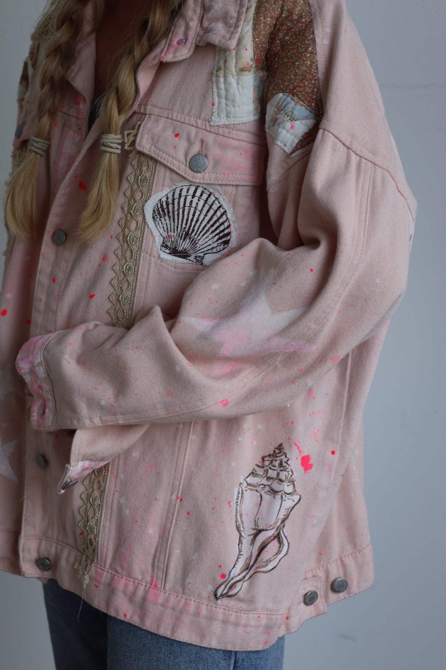 Pink Denim Jacket