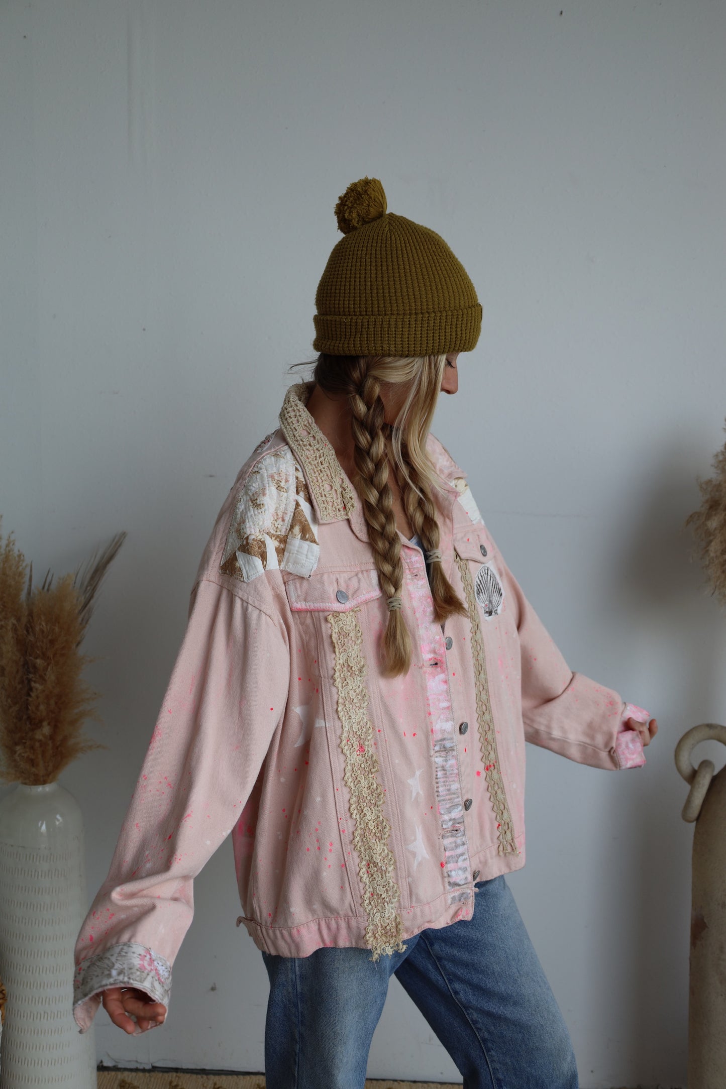 Pink Denim Jacket