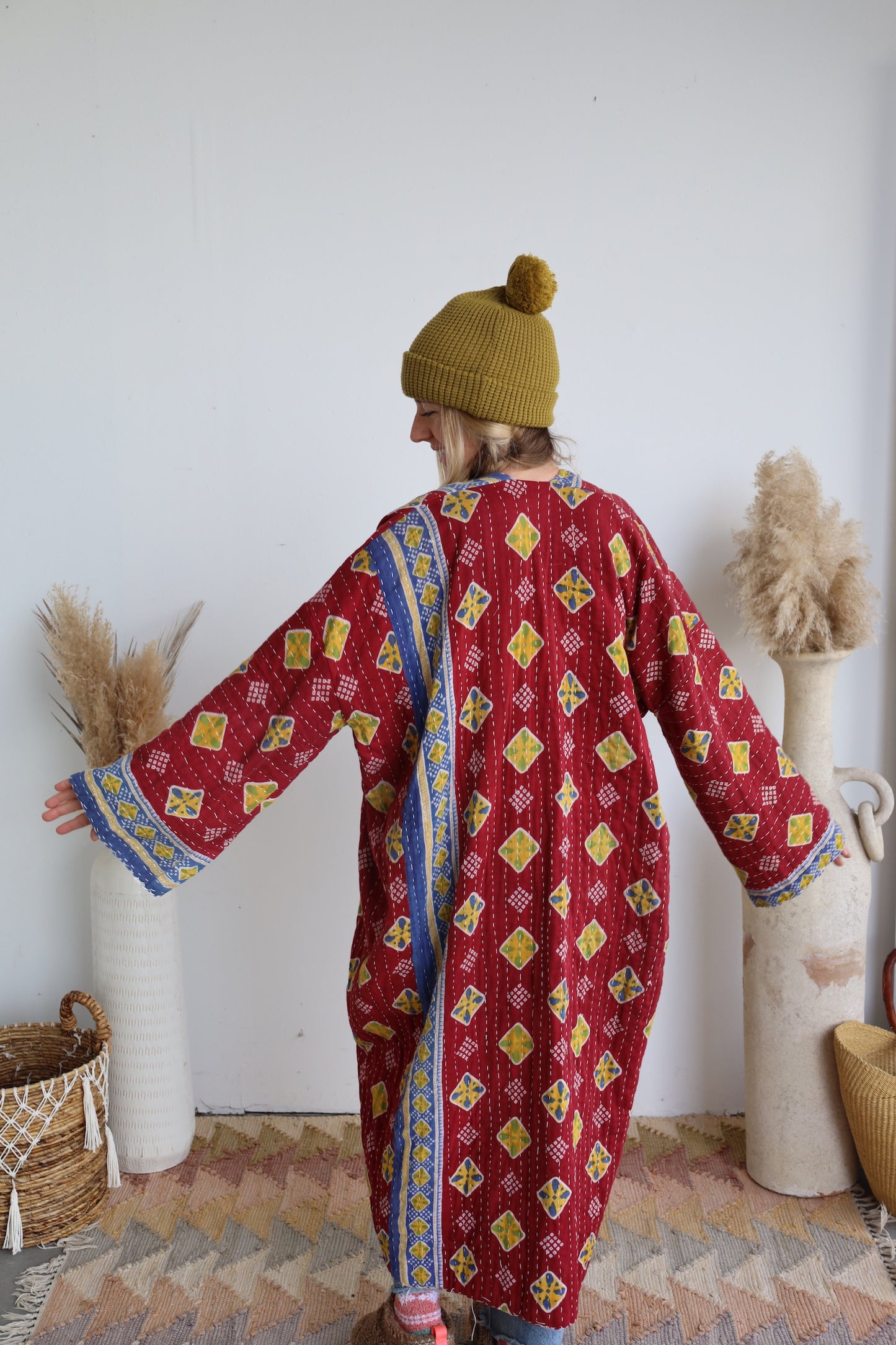 Kantha Long Kimono
