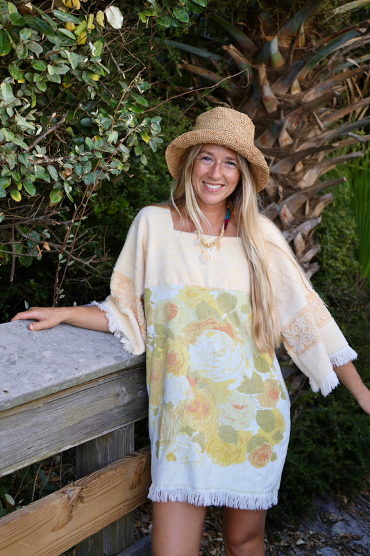 Buttercream Floral Towel Dress