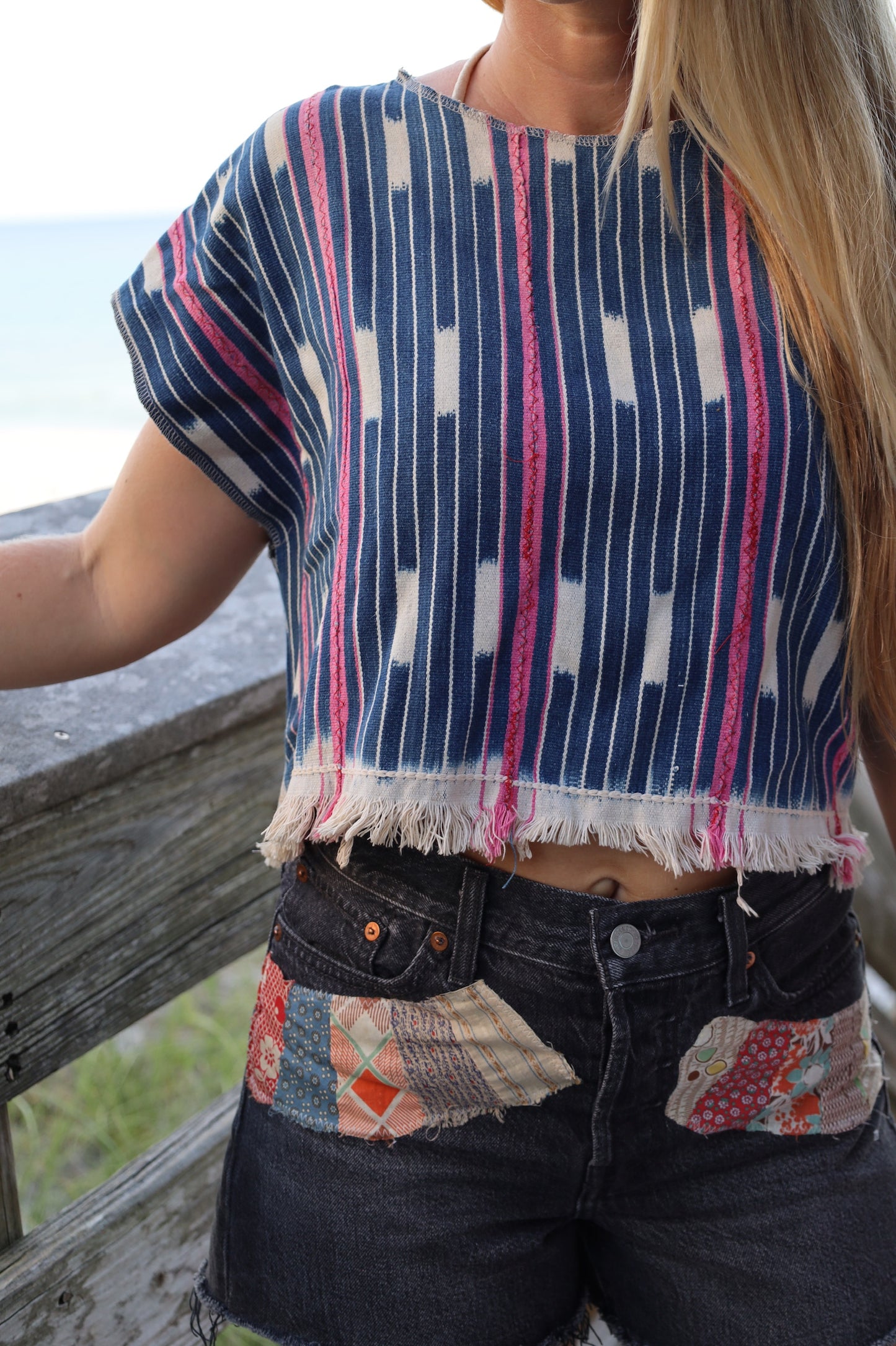 Indigo Crop Top