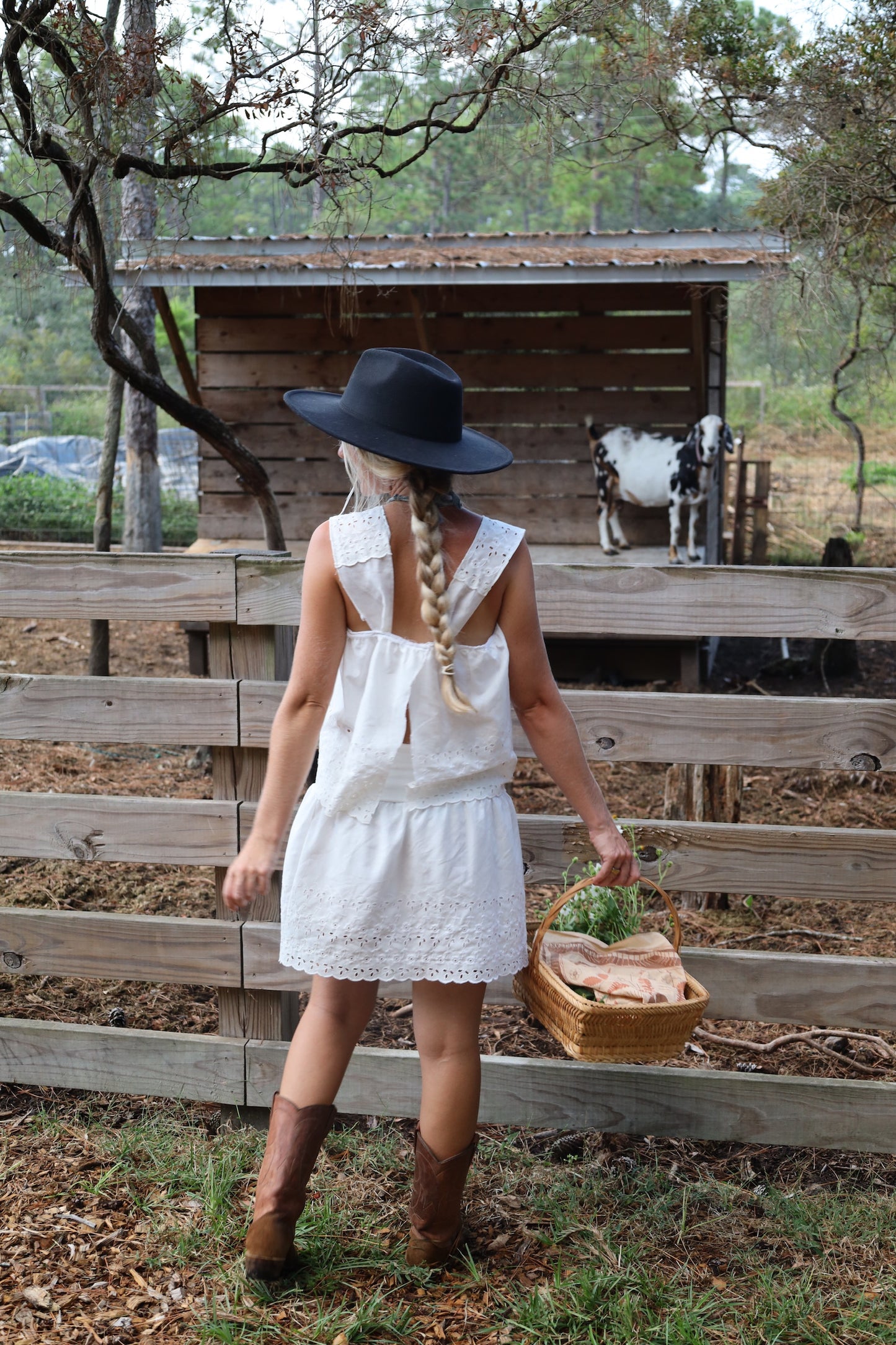 Eyelet Skirt & Tank Set