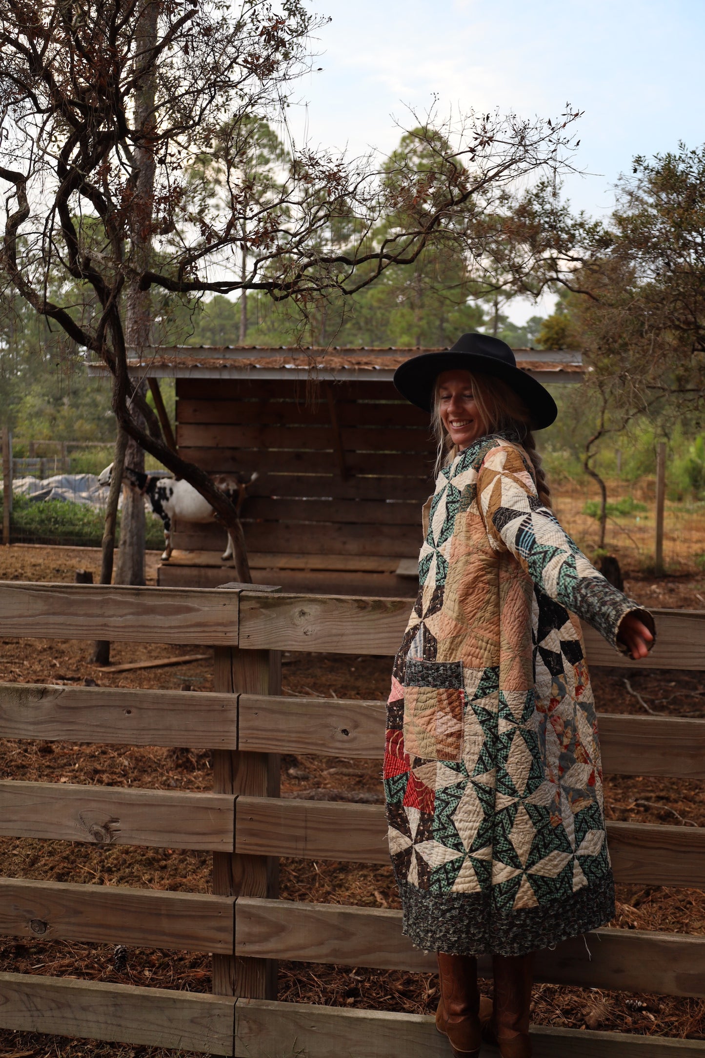 Autumn Long Quilt Coat