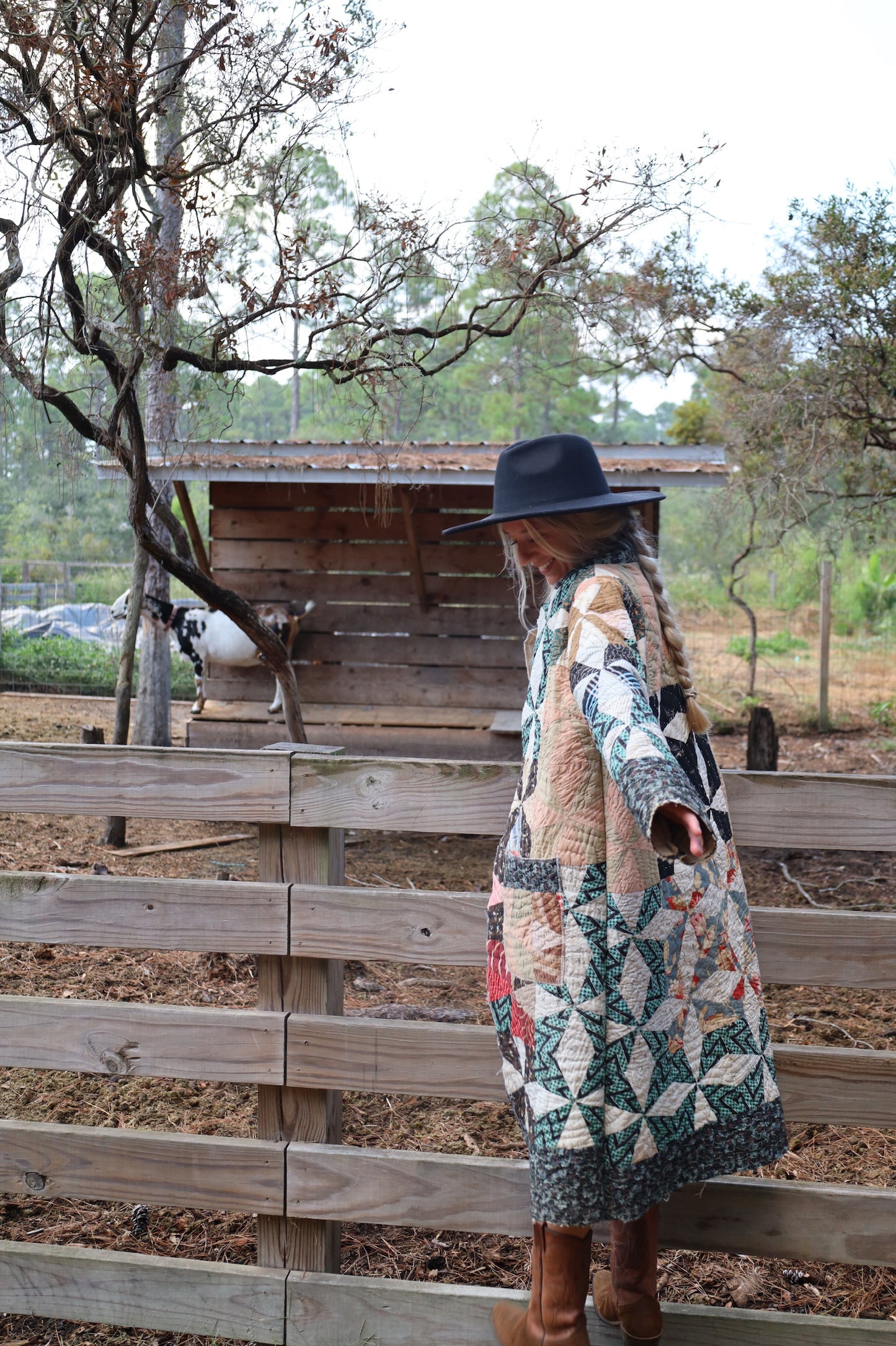 Autumn Long Quilt Coat