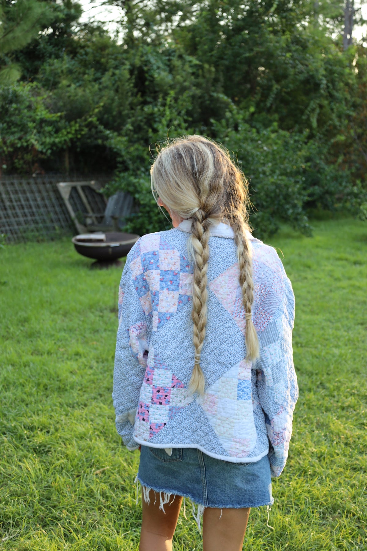 Baby Blue Pastel Quilt Coat