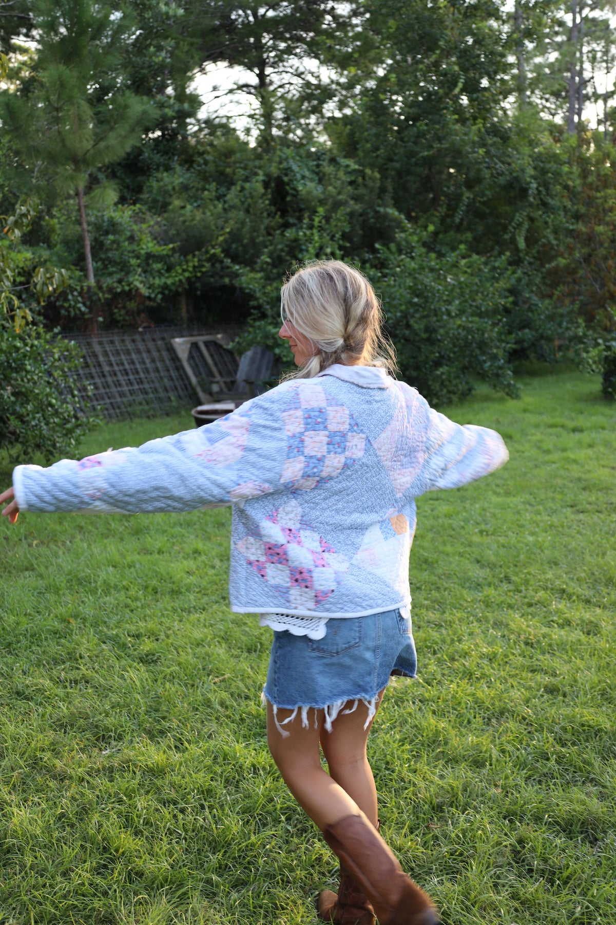 Baby Blue Pastel Quilt Coat