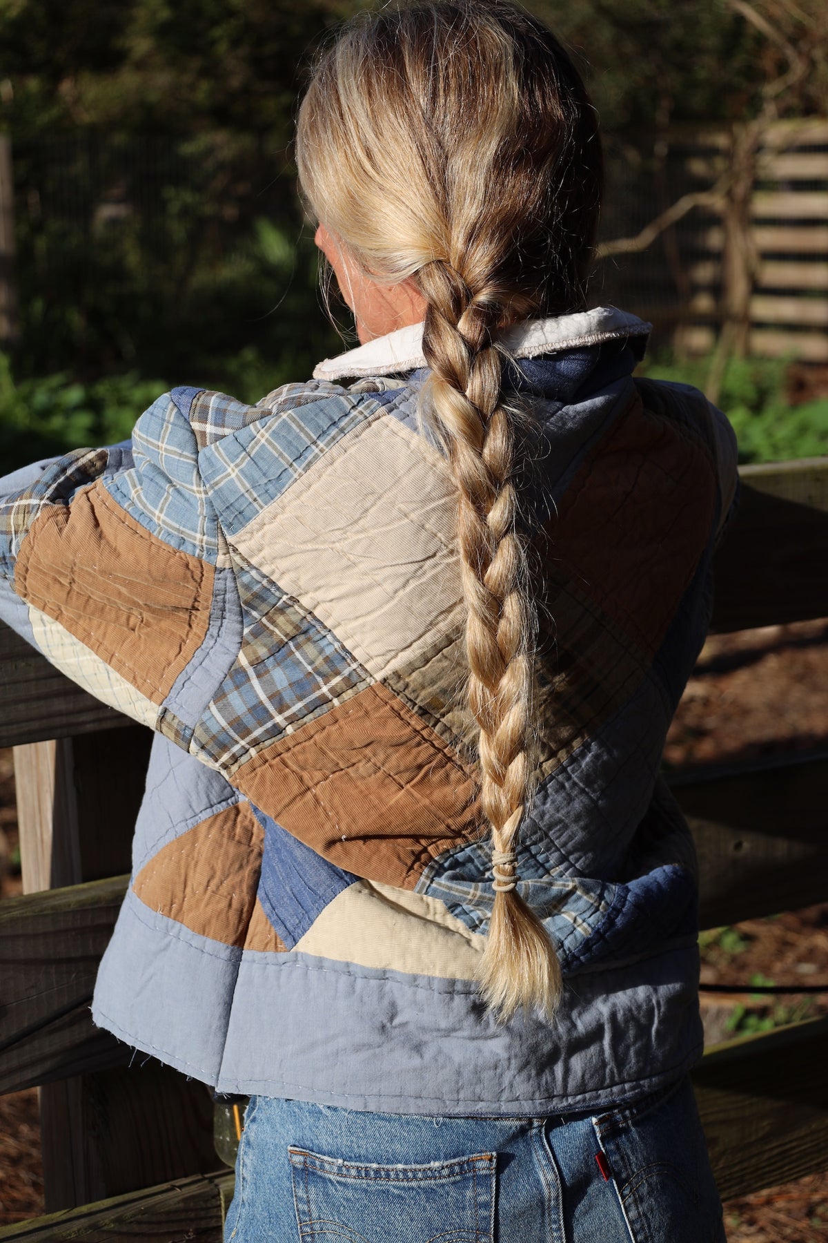 Blue Corduroy Quilt Coat