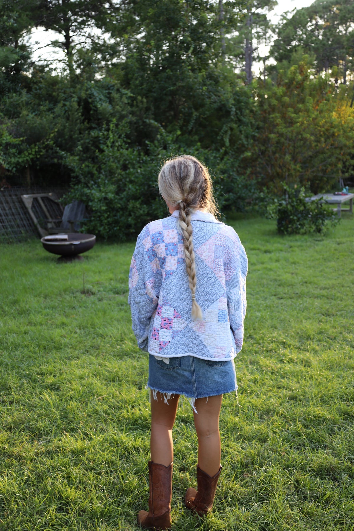 Baby Blue Pastel Quilt Coat
