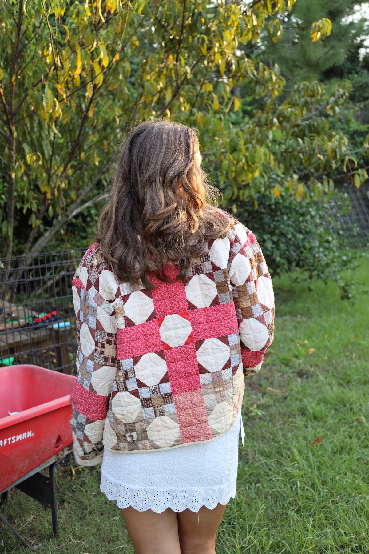 Red & Brown Quilt Coat
